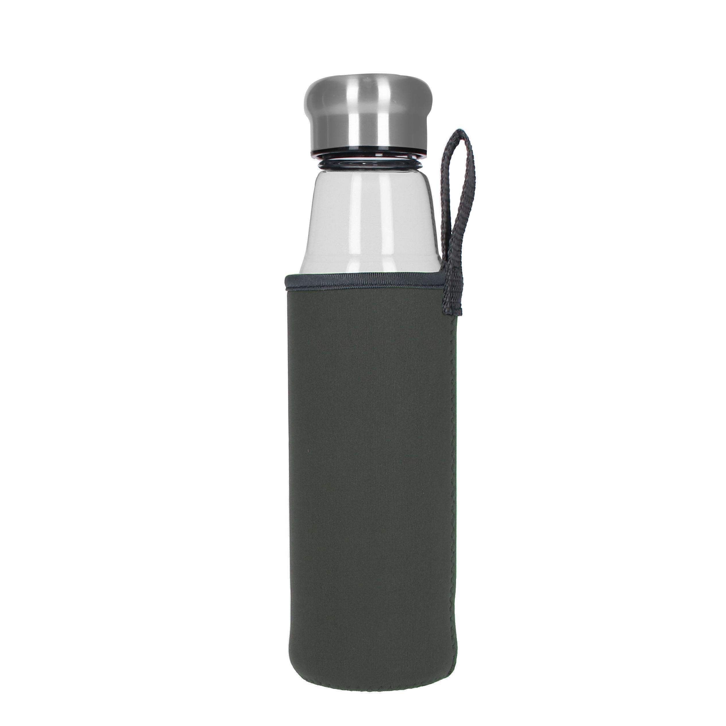 Glasflasche mit Hülle ´Life´ 0,55 l