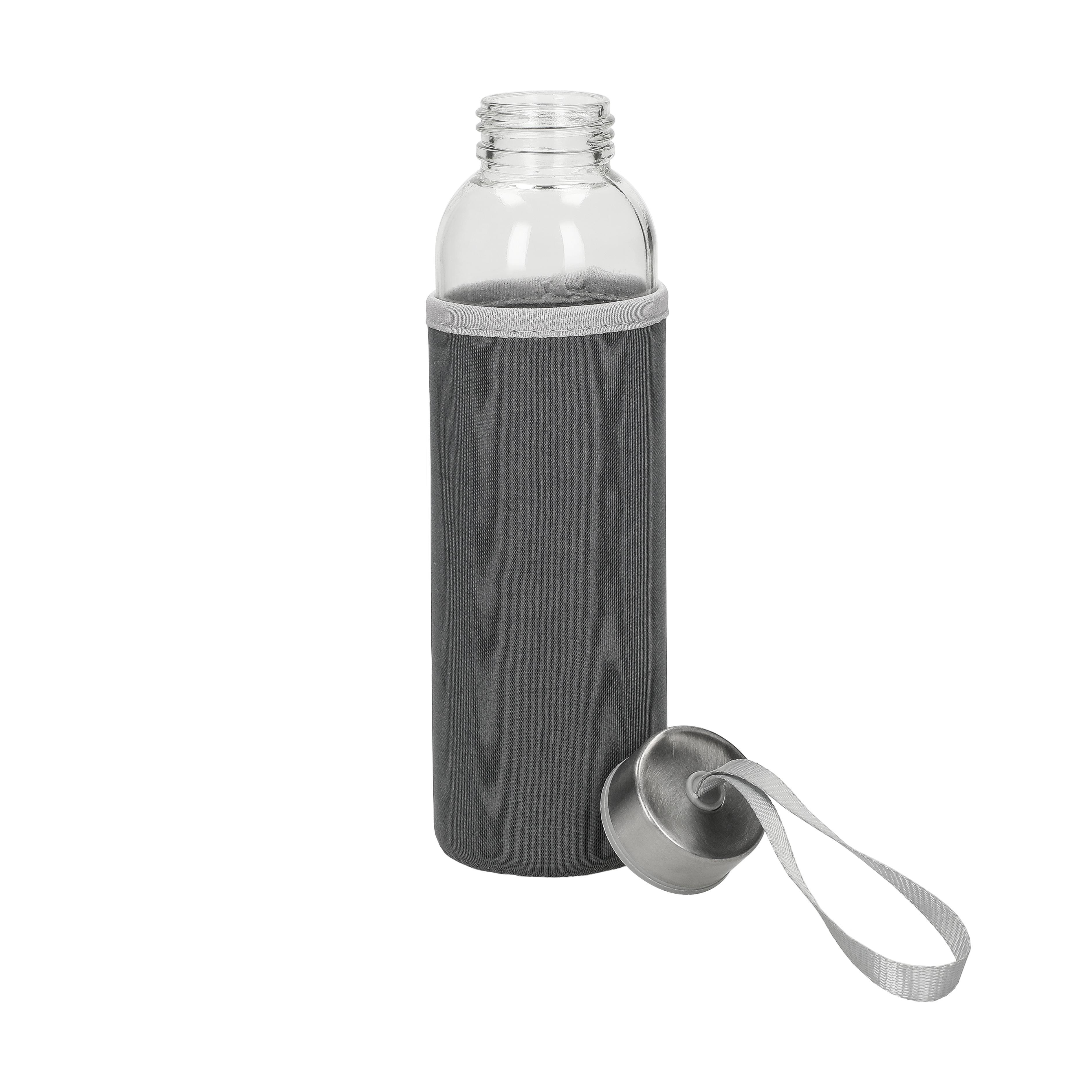 Glasflasche mit Hülle ´Pure´, 0,5l