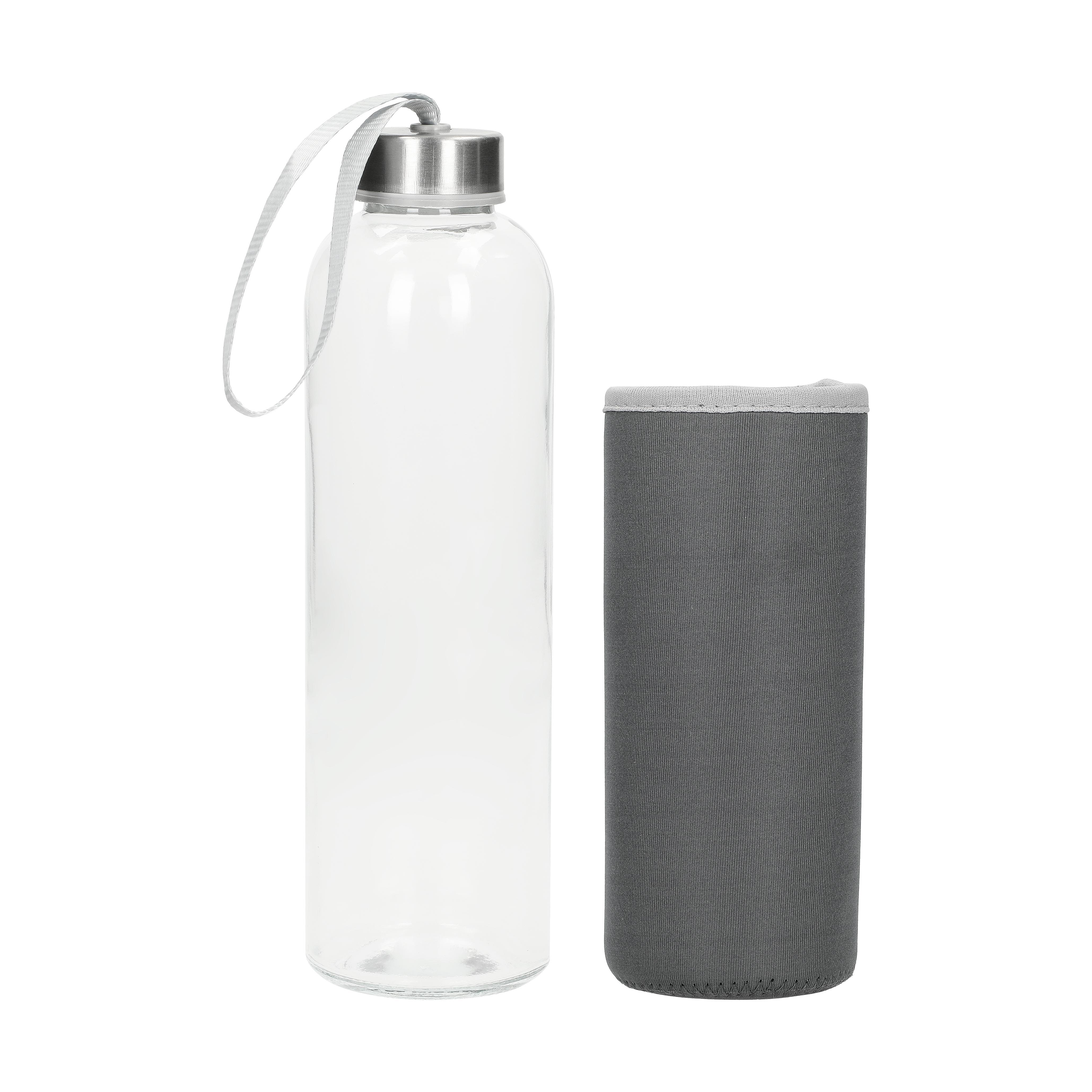 Glasflasche mit Hülle ´Pure´, 0,7l