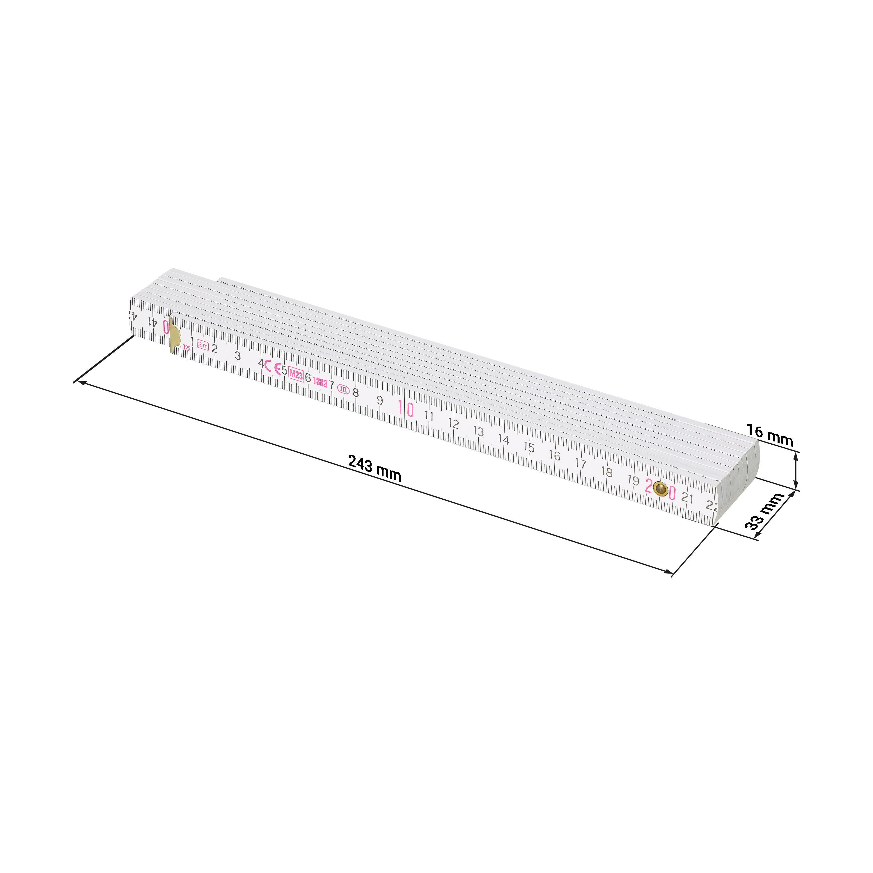 Zollstock ´Craft´, Classic, 2m