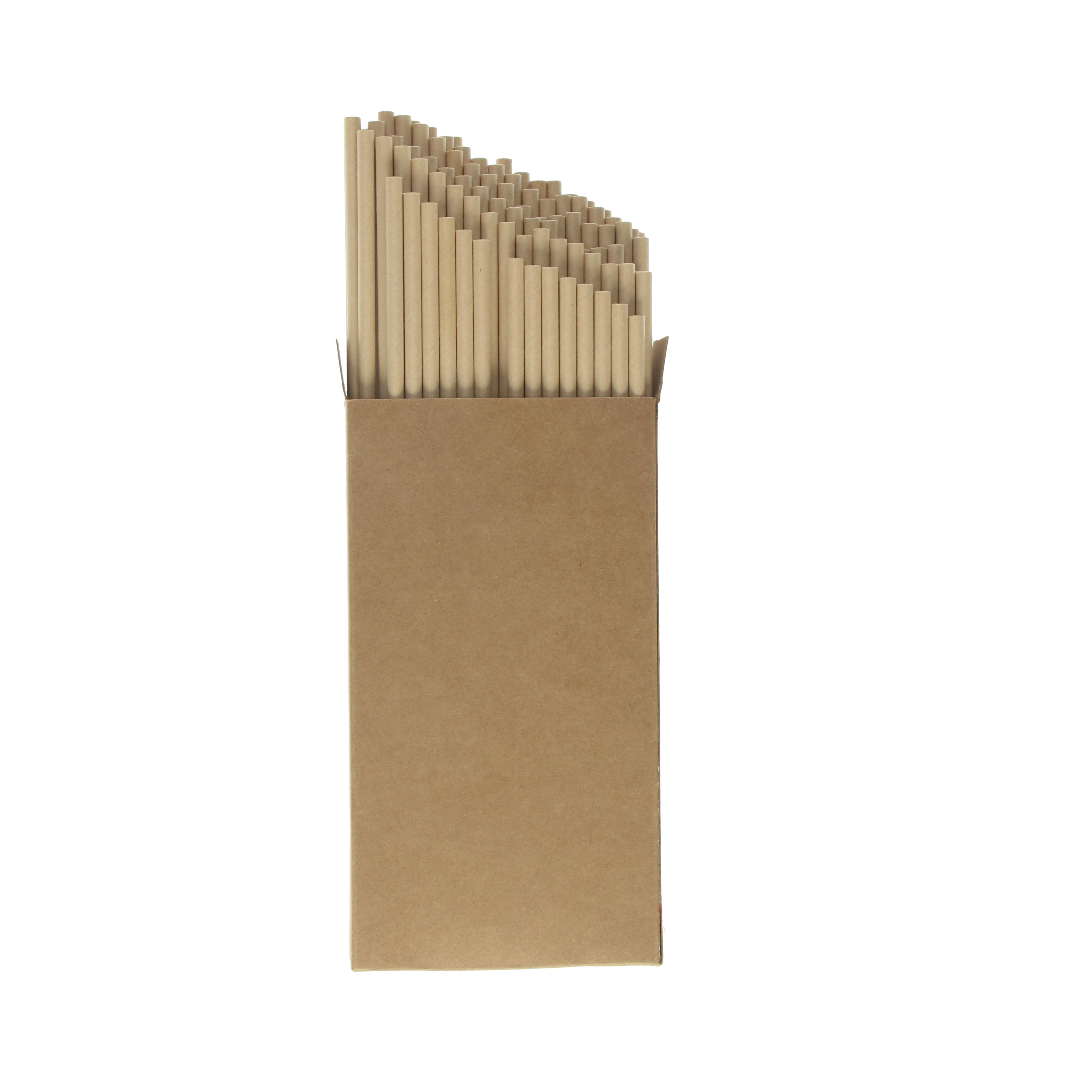 Papierstrohhalm 100er Set ´Natur´