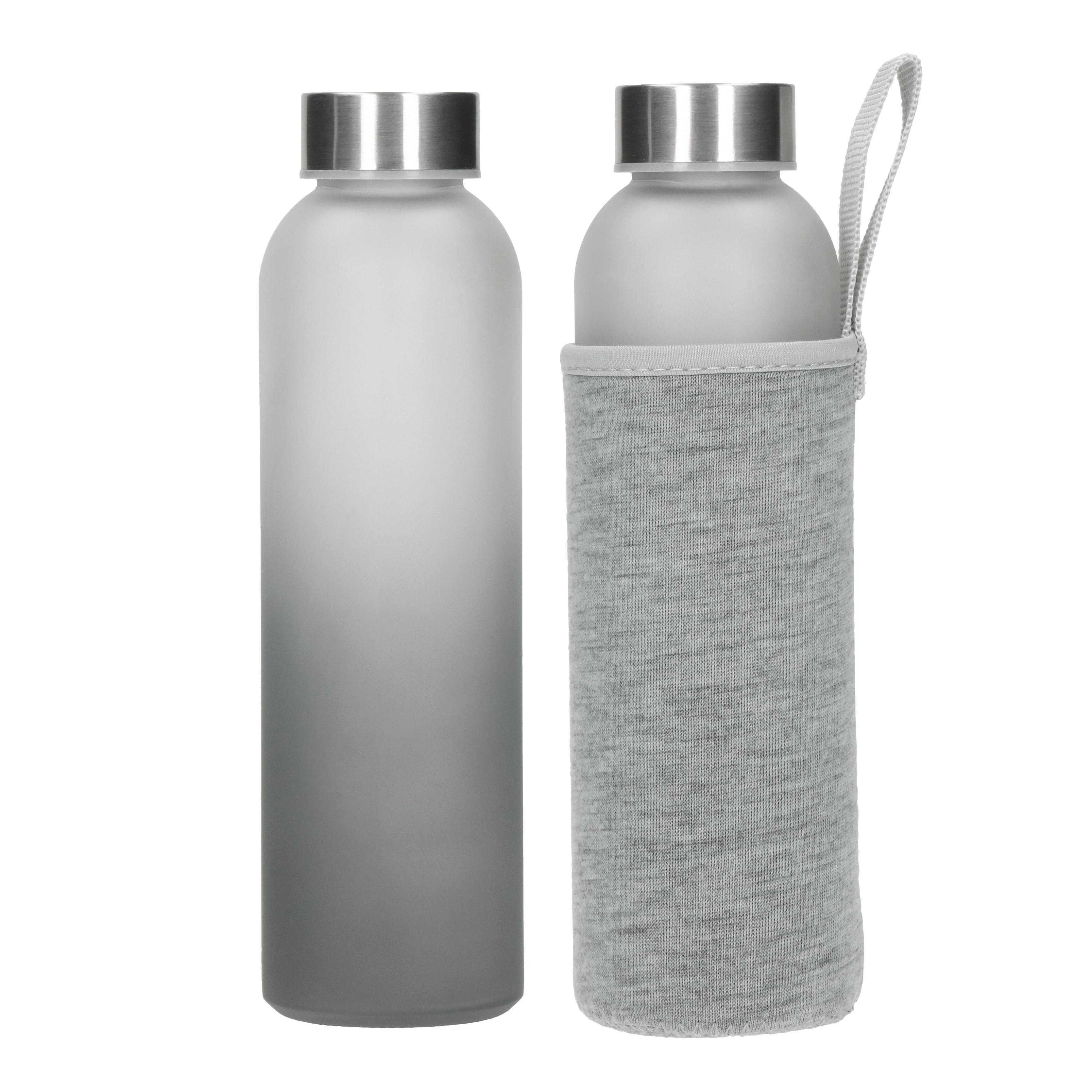 Glasflasche mit Hülle ´Iced´ 0,45 l