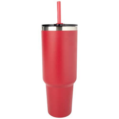 Sydney 1200 ml doppelwandiger RCS-zertifizierter Kupfer-Vakuum Isolierbecher mit Strohhalm