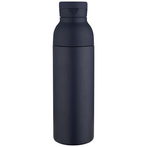 Illuminate 650 ml RCS-zertifizierte doppelwandige Trinkflasche aus recyceltem Edelstahl mit 3-teiligem Deckelset