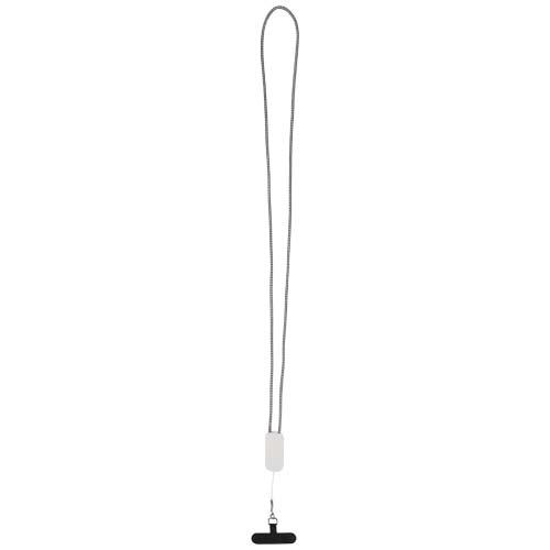 Anser Smartphone Lanyard aus recyceltem Kunststoff mit 27 W 5-in-1 integriertem Kabel
