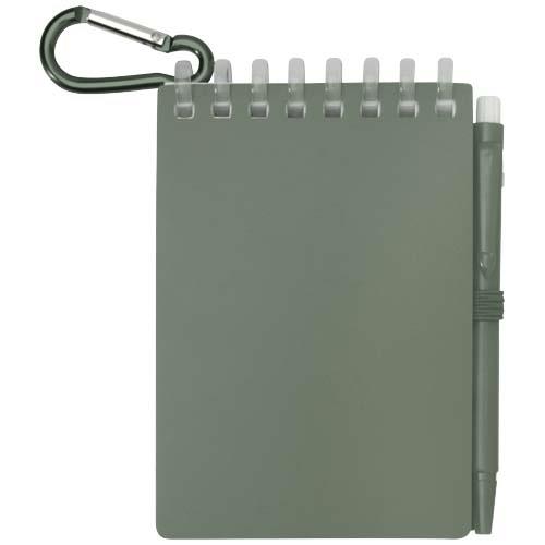 Lig Mini Recyceltes Outdoor-Softcover Notizbuch und Kugelschreiber Set (schwarze Mine)