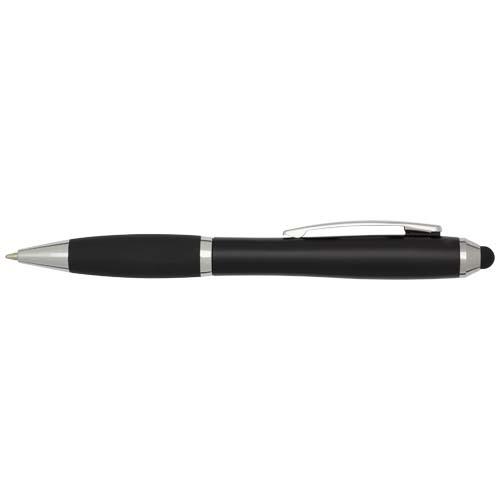 Nash RCS Stylus Kugelschreiber aus recyceltem Kunststoff mit farbigem Schaft und schwarzem Griff (blaue Tinte)