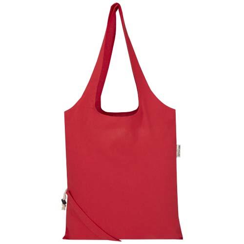 Madras Blend 140 g/m², GRS-zertifizierte, faltbare Baumwoll Tragetasche, 7 l