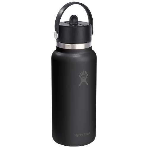 Hydro Flask Wide Mouth 946 ml isolierte Edelstahl Trinkflasche mit Strohhalmverschluss