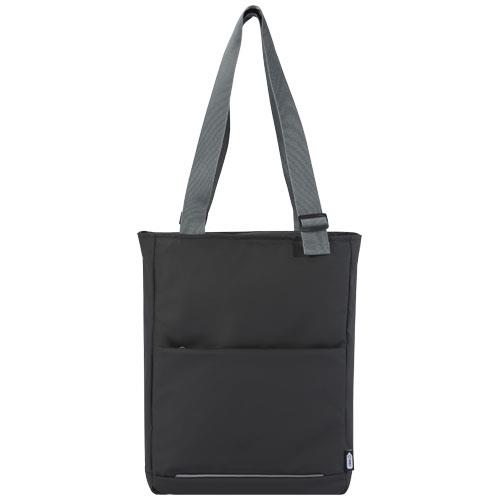 Aqua wasserabweisende 14´ Laptop-Tragetasche aus GRS Recyclingmaterial 14 L