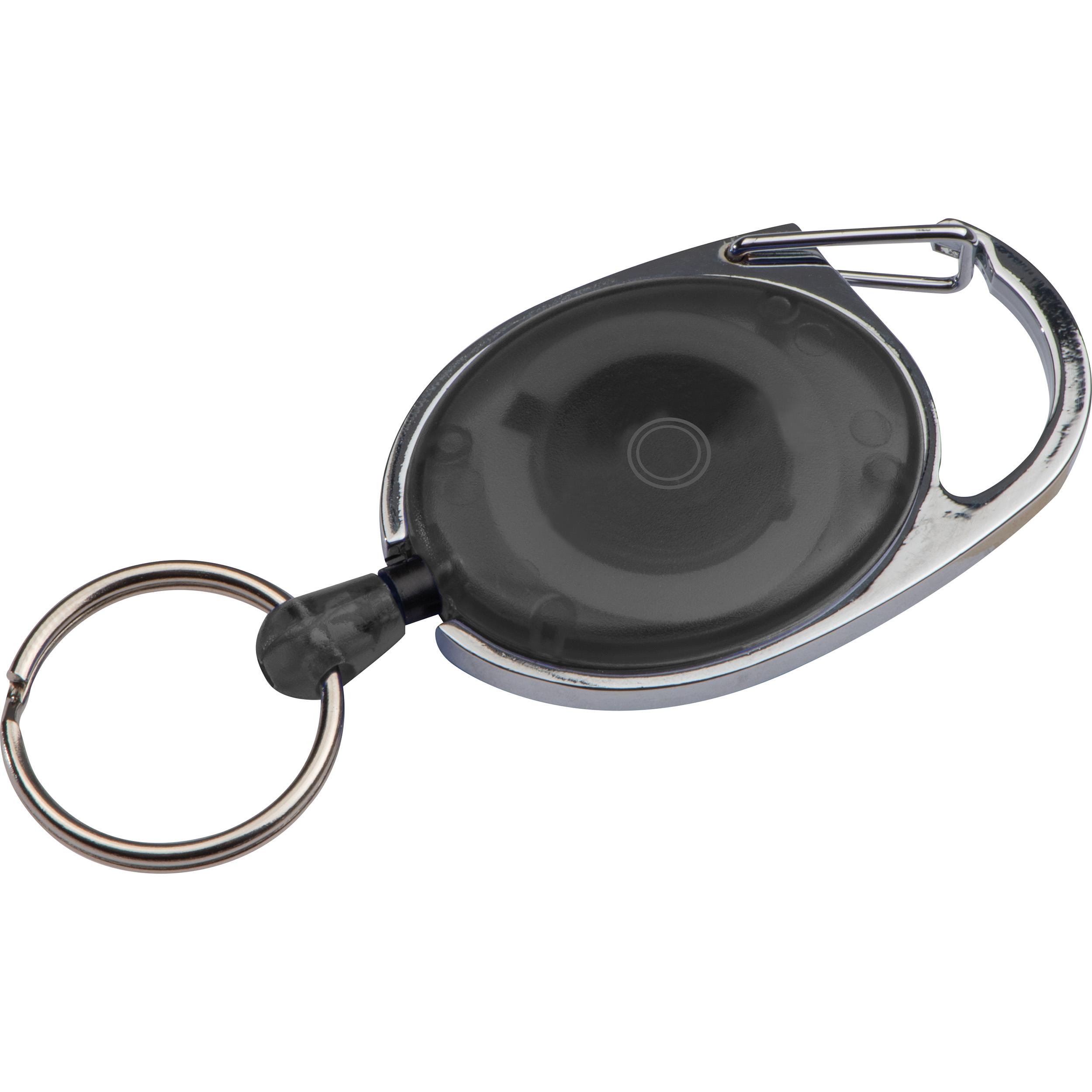 Schlüsselanhänger mit Karabiner und ausziehbarem Schlüsselring DIANA