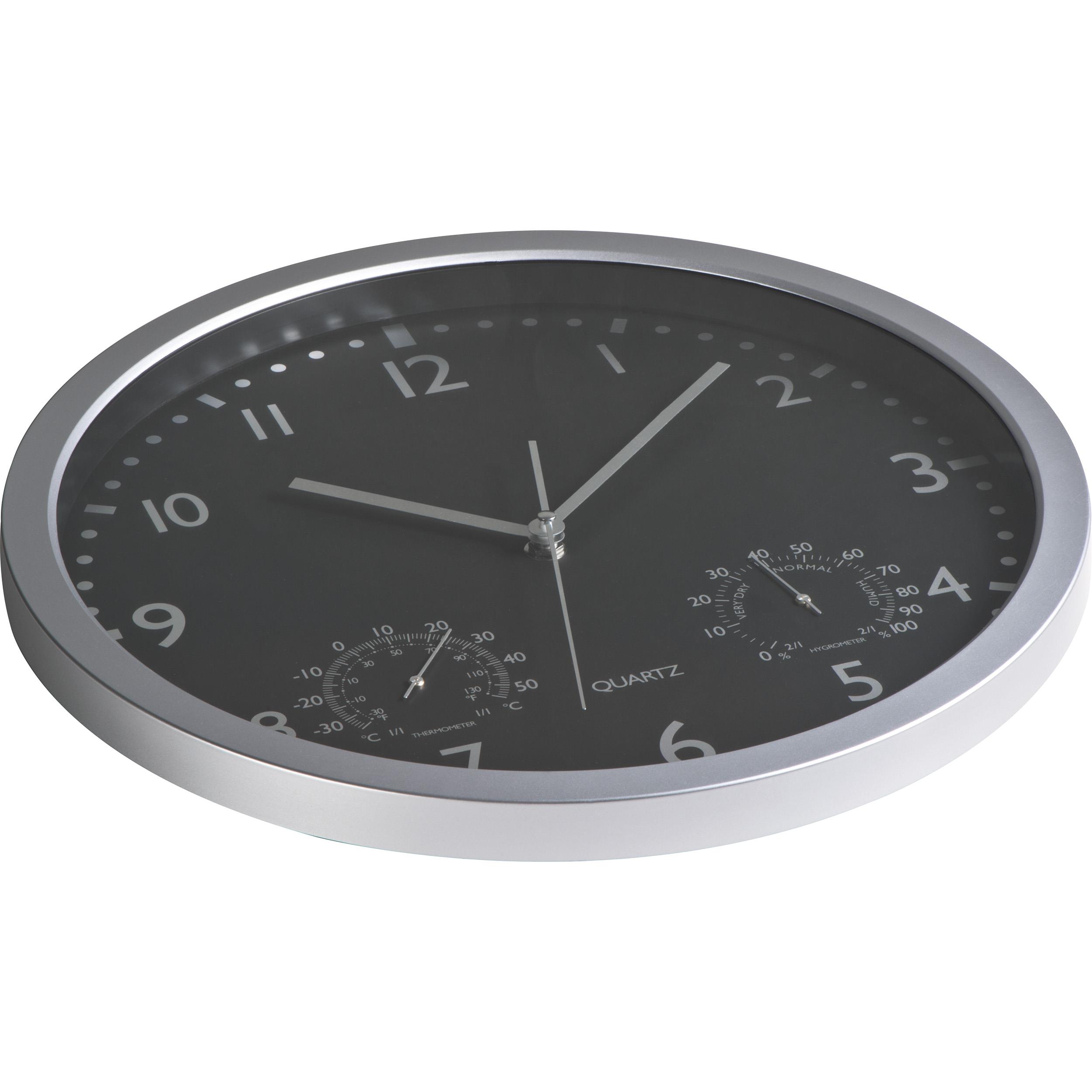 Wanduhr mit Hygro - und Thermometer LUIZA