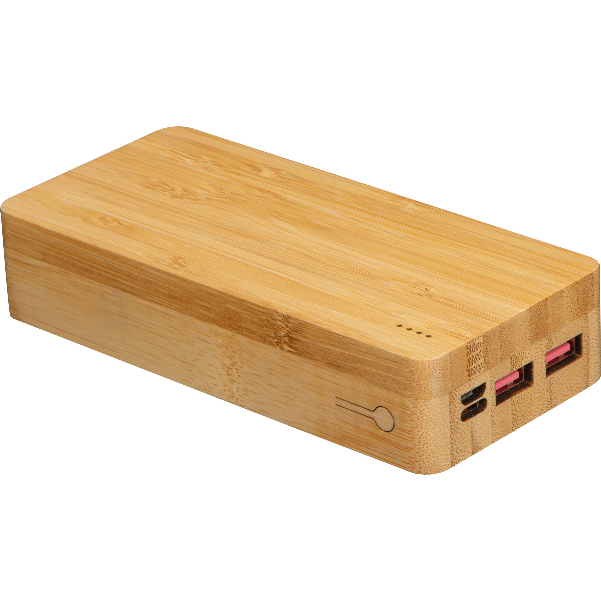 Powerbank aus Bambus 20.000 mAh VALERIA
