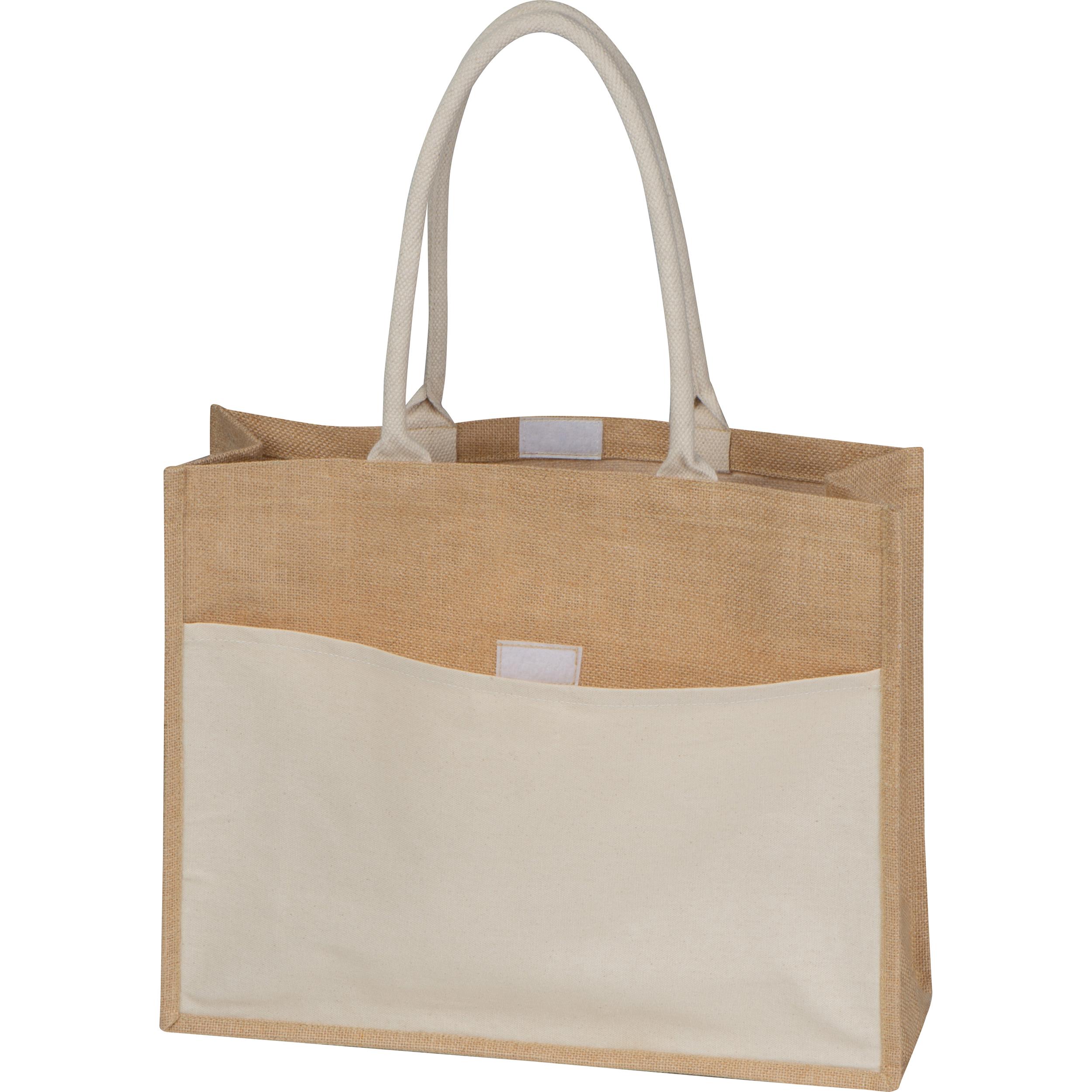 Jutetasche mit Vorfach ANA