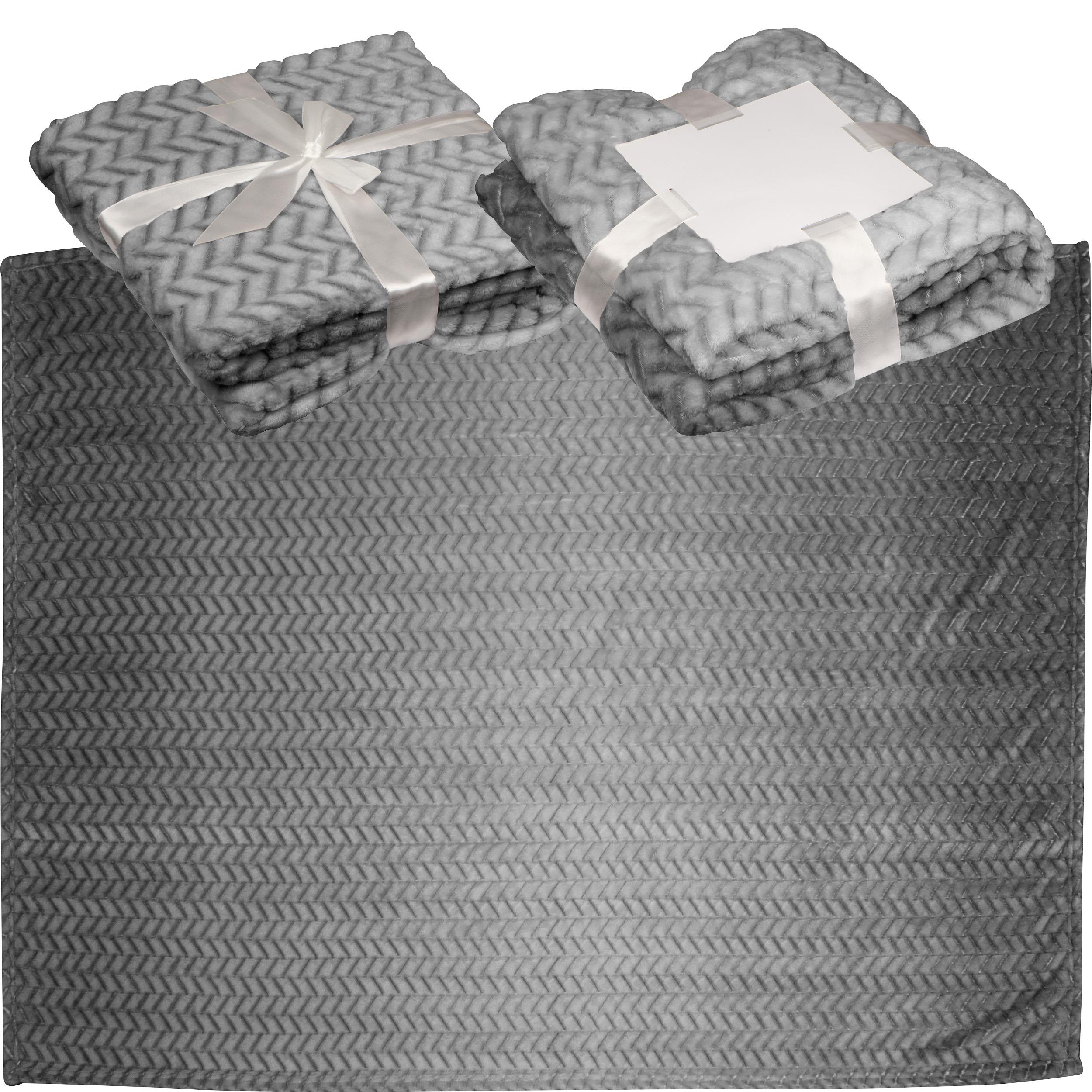 Große Kuscheldecke aus Flanellfleece DAMIANO