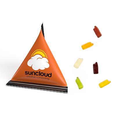 Mini Tetraeder Fruchtgummi