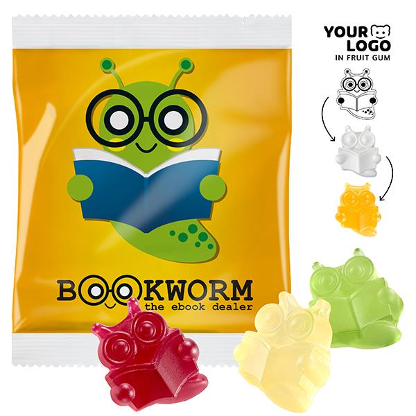 Fruchtgummi INDIVIDUELL 30 g im kompostierbaren Tütchen