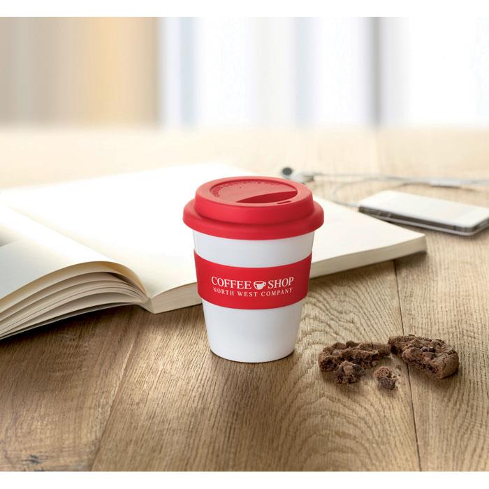 PP Becher mit Silikon-Deckel