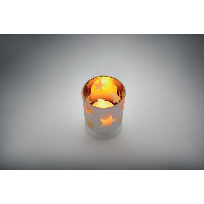 LED-Teelicht im Glashalter