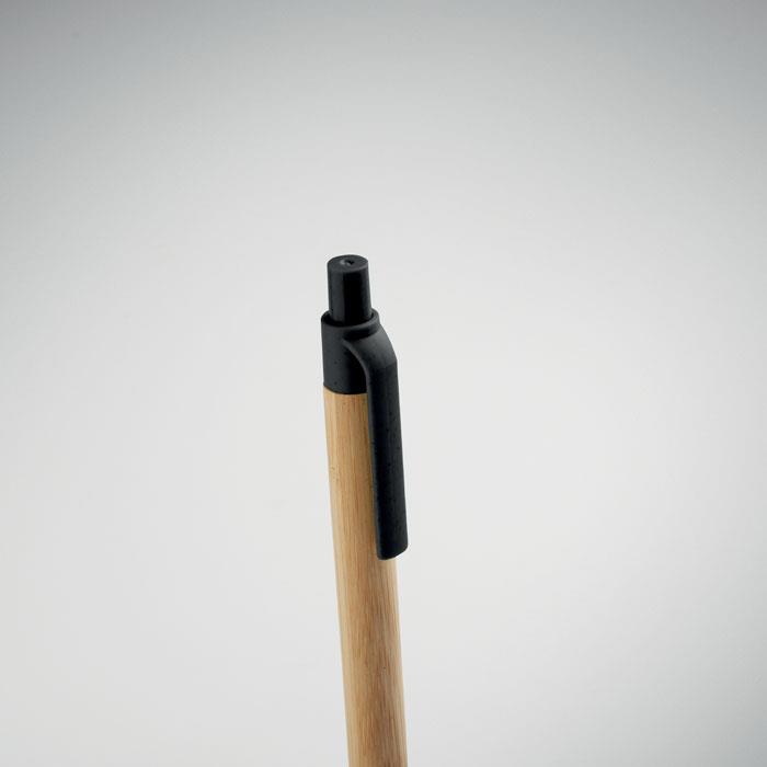 Druckkugelschreiber mit Bambus