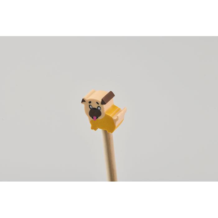 Holzbleistift mit Radiergummi