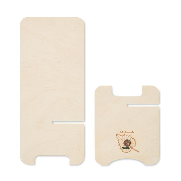 Smartphone Halter Kiefernholz