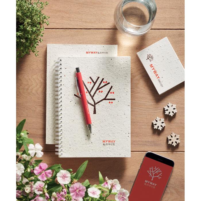 DIN A5 Notizbuch Samenpapier