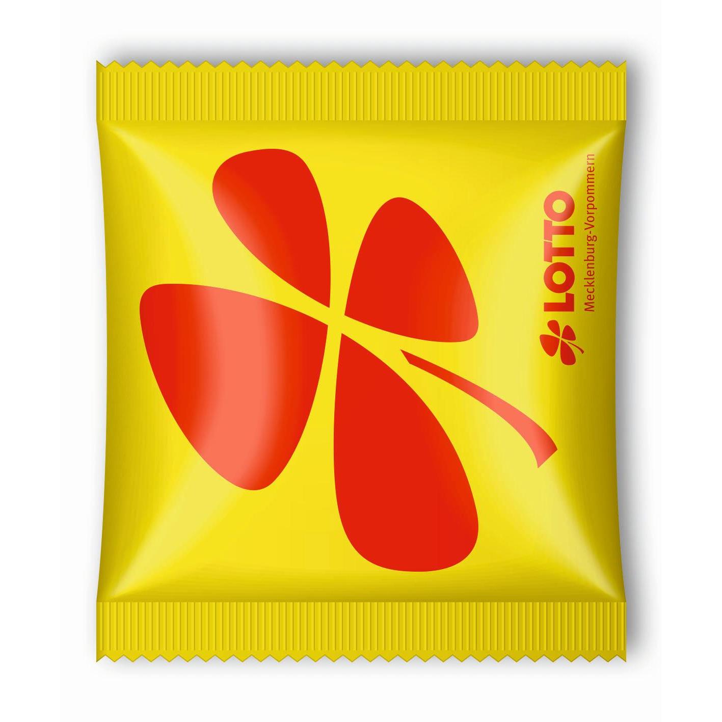 Fruchtgummi-Sonderform im 10 g Werbebeutel - 4c-Digitaldruck