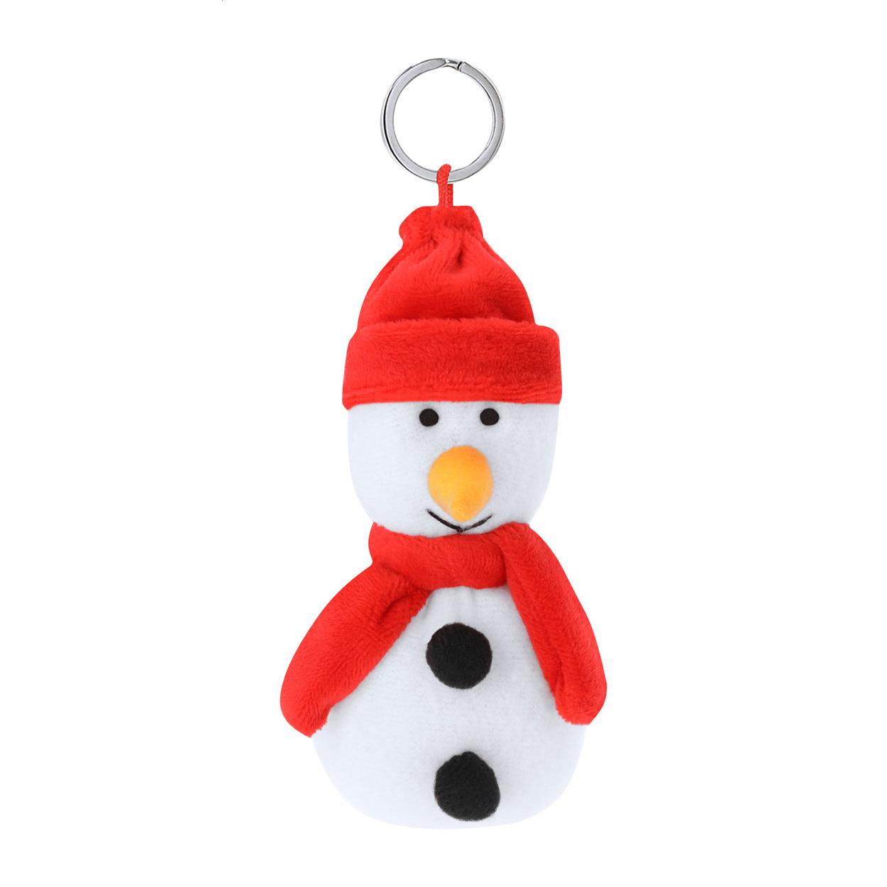 Weihnachts-Plüsch-Schlüsselanhänger, Schneemann