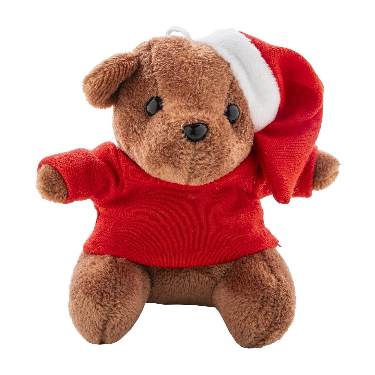 Plüsch-Weihnachts-Teddybär-Schlüsselanhänger