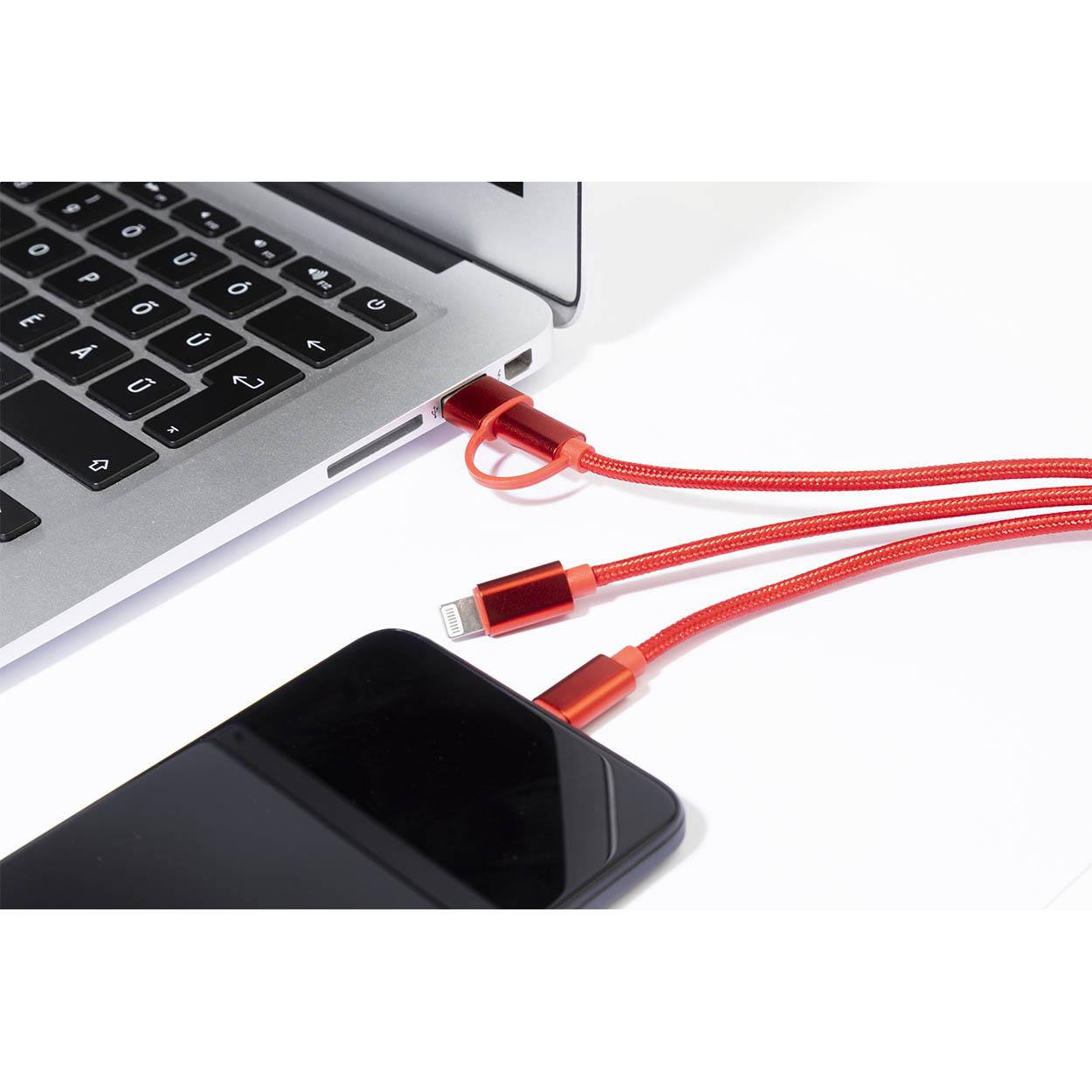 USB-Ladekabel mit Schlüsselanhänger