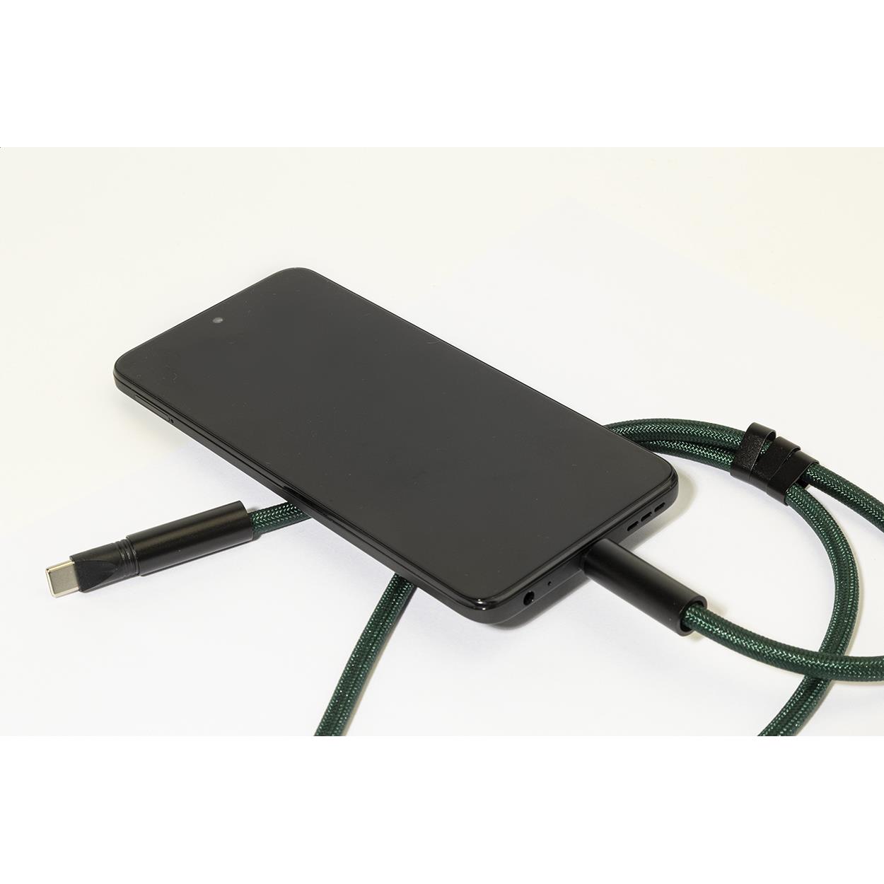 60W Lanyard mit Lade- und Datenkabel aus RPET