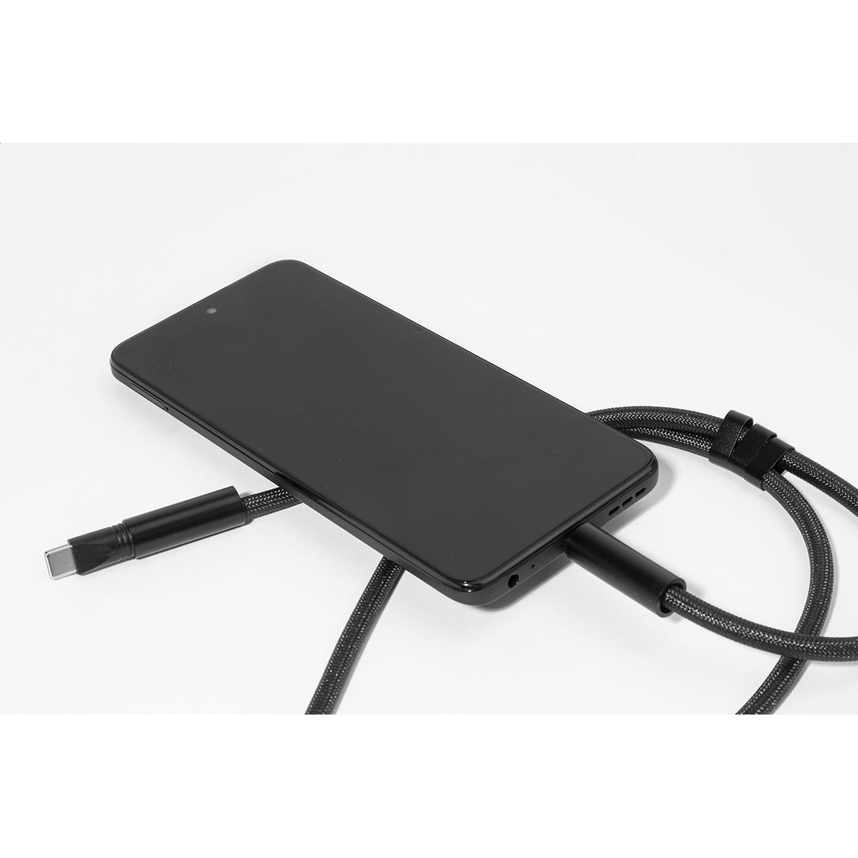 60W Lanyard mit Lade- und Datenkabel aus RPET