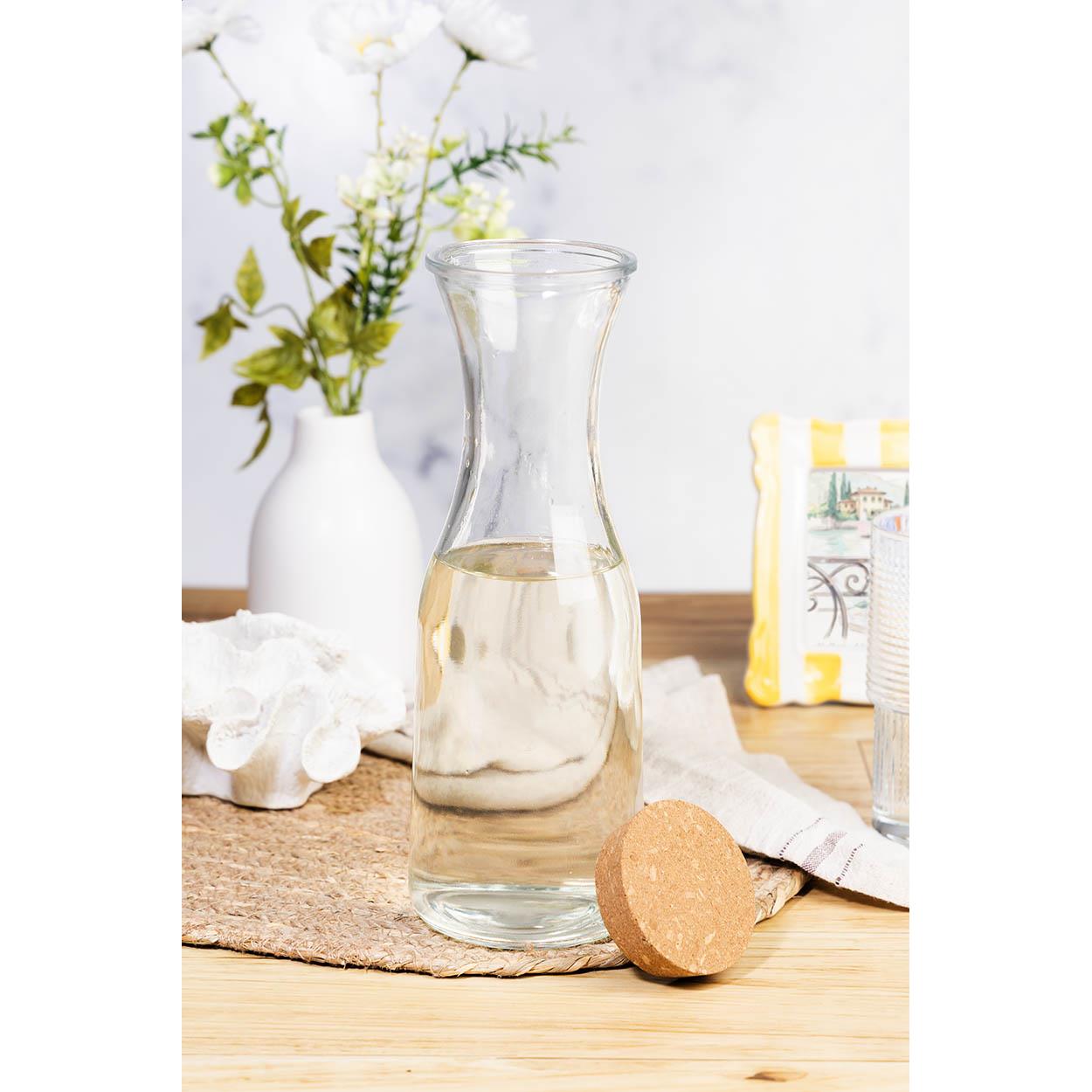 Karaffe aus recyceltem Glas
