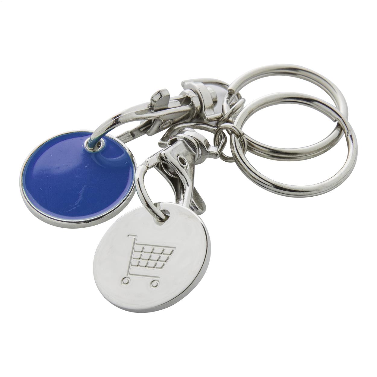 Schlüsselanhänger mit Einkaufswagen-Chip