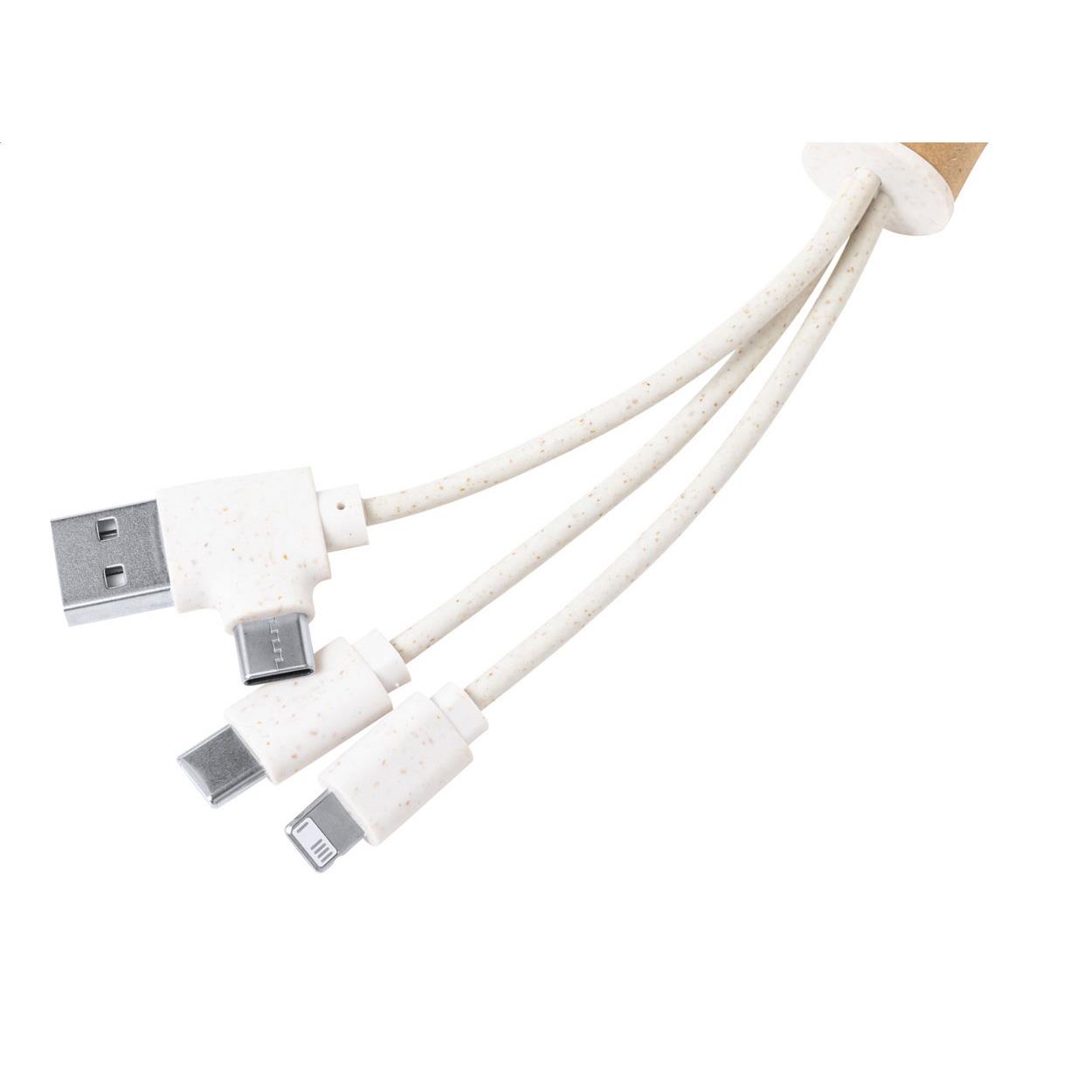 Schlüsselanhänger mit USB-Ladekabel