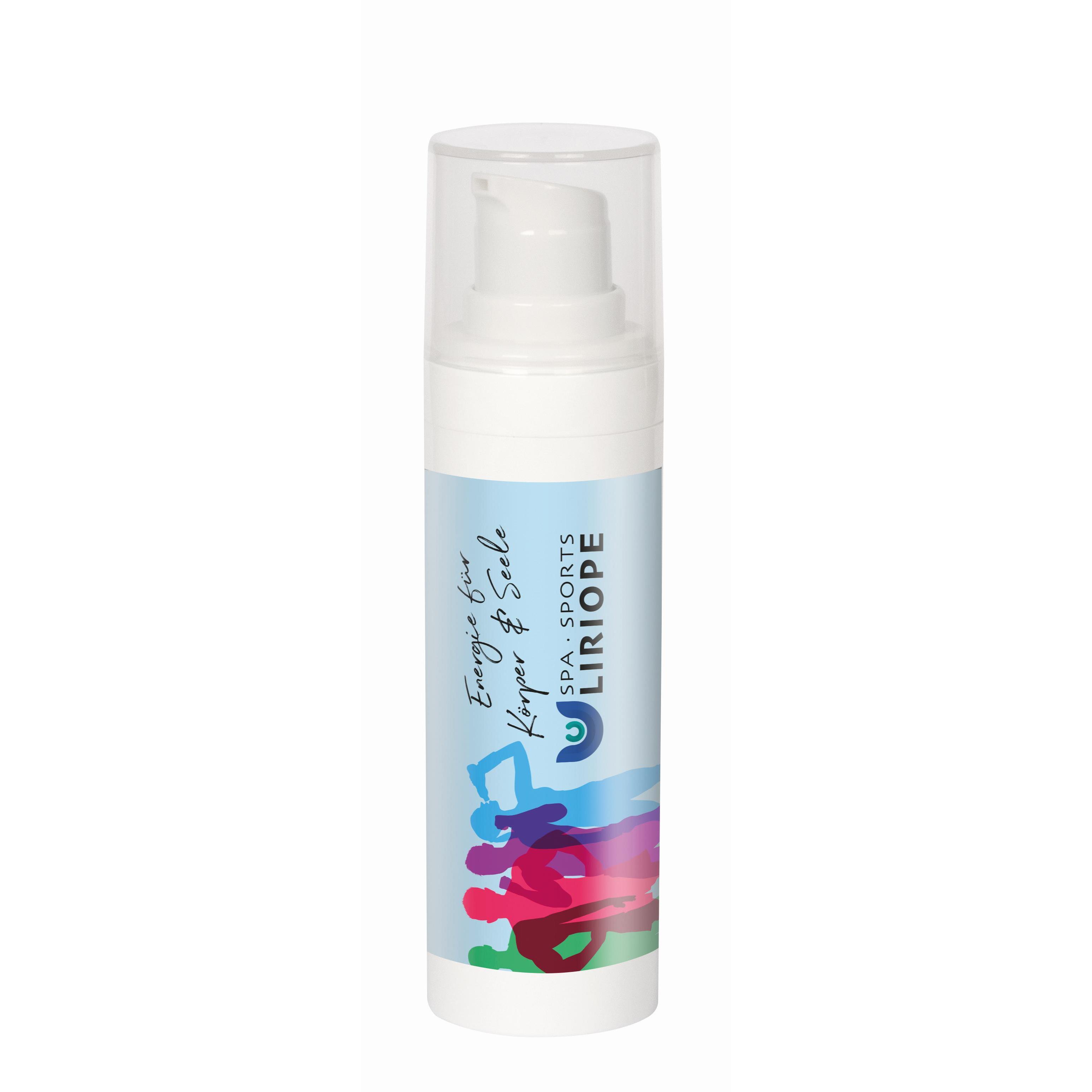 Sonnenschutzcreme LSF 50 im 30 ml Airless Spender - 4c Etikett