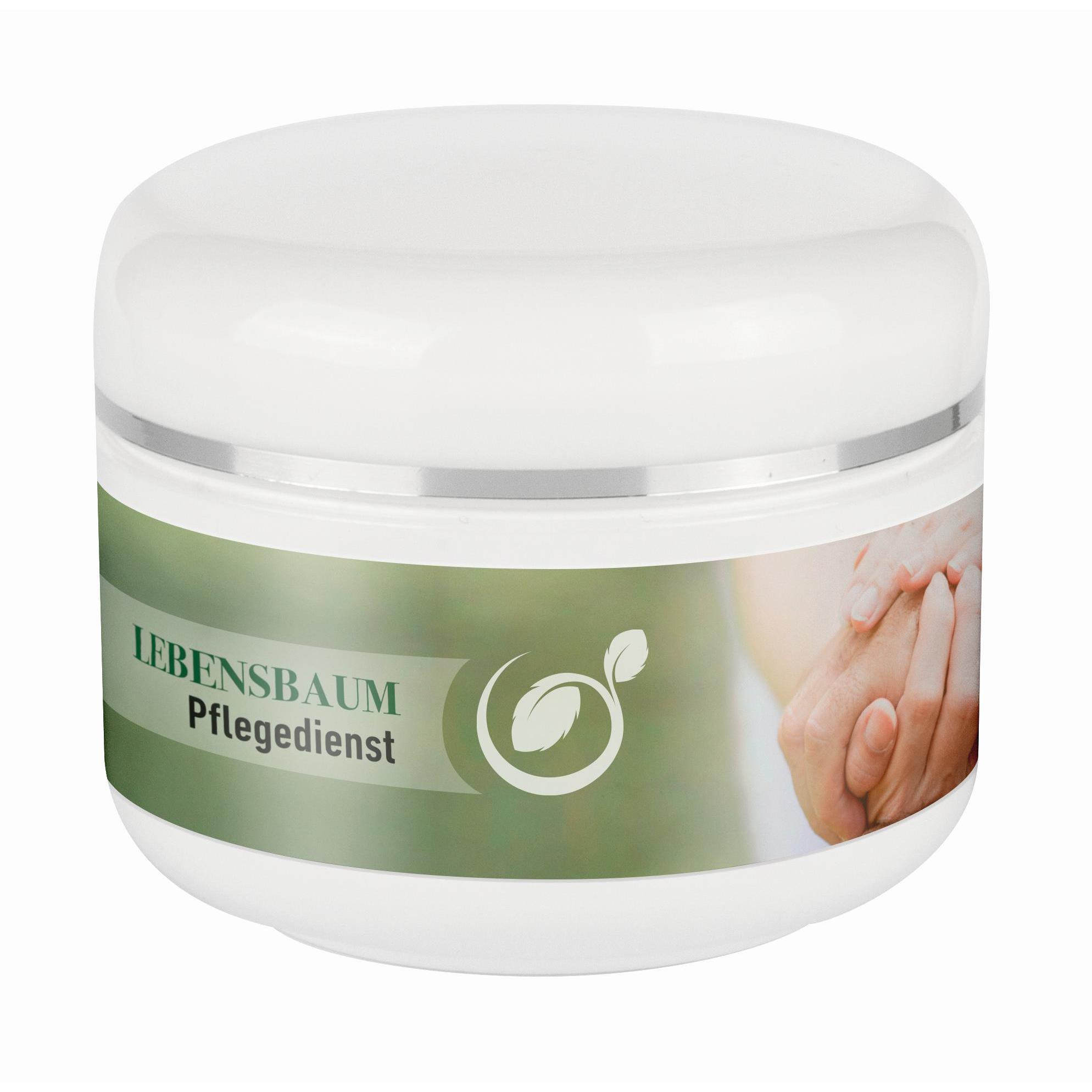 Aloe Vera Feuchtigkeitscreme in 50 ml Tiegel weiß - 4c Etikett