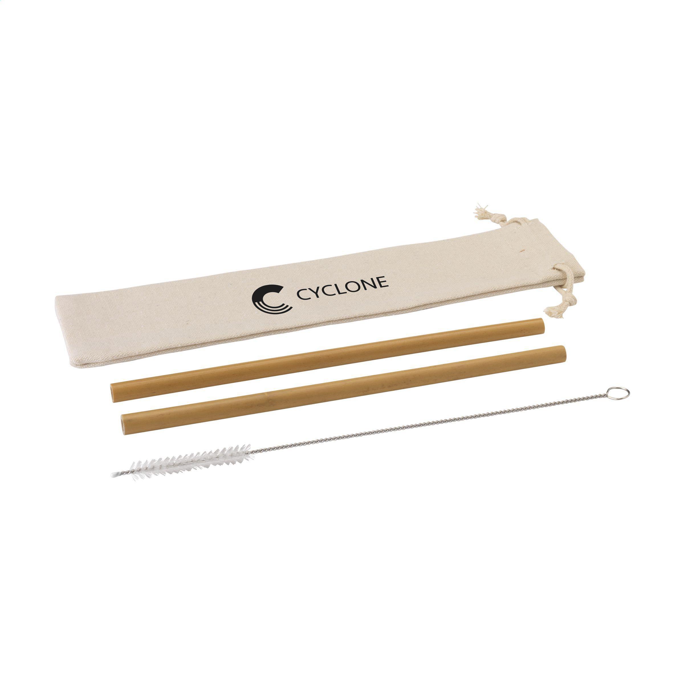 Bamboe Straw Set Bambus-Strohhalme