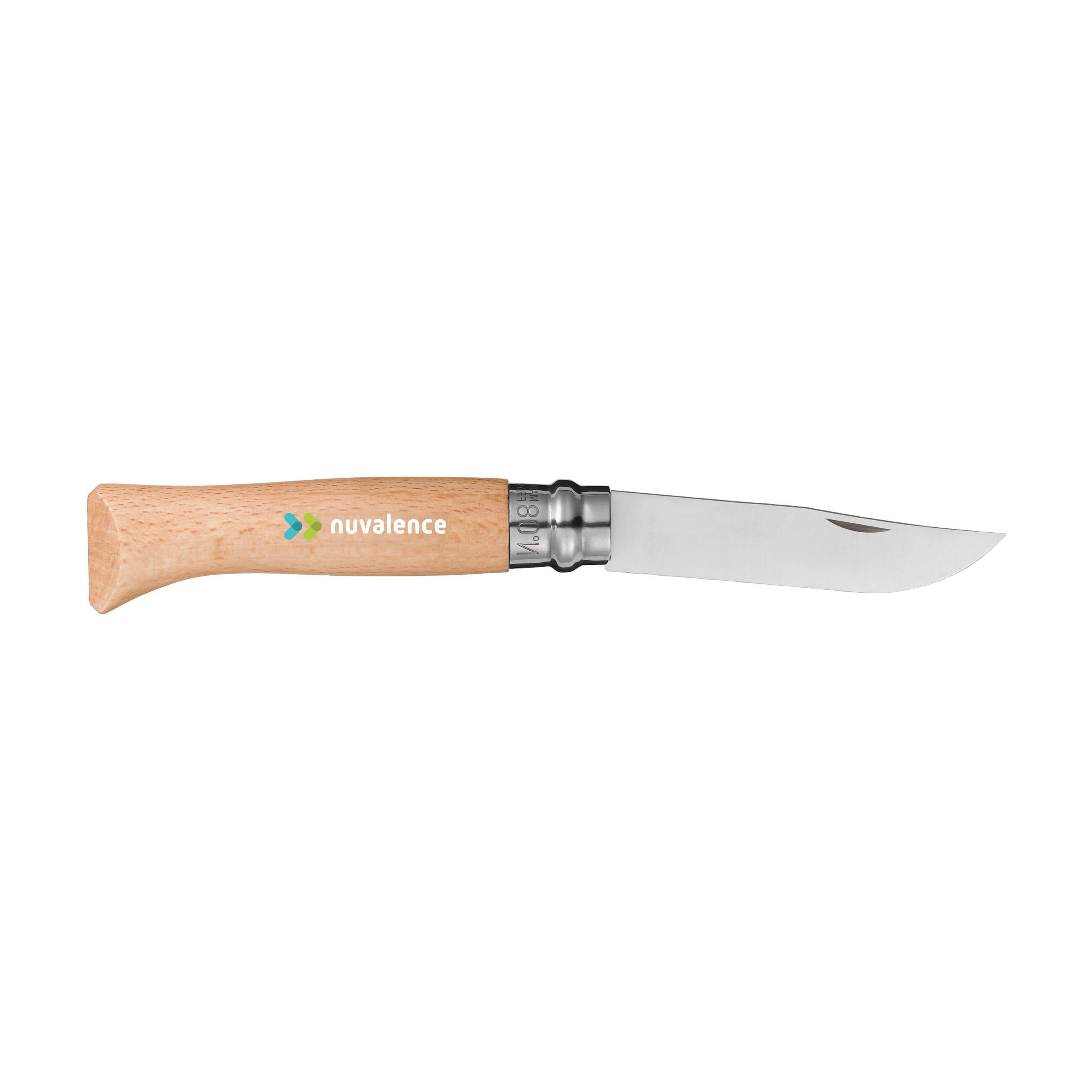 Opinel Inox No 08 Taschenmesser in einer Gürteletui