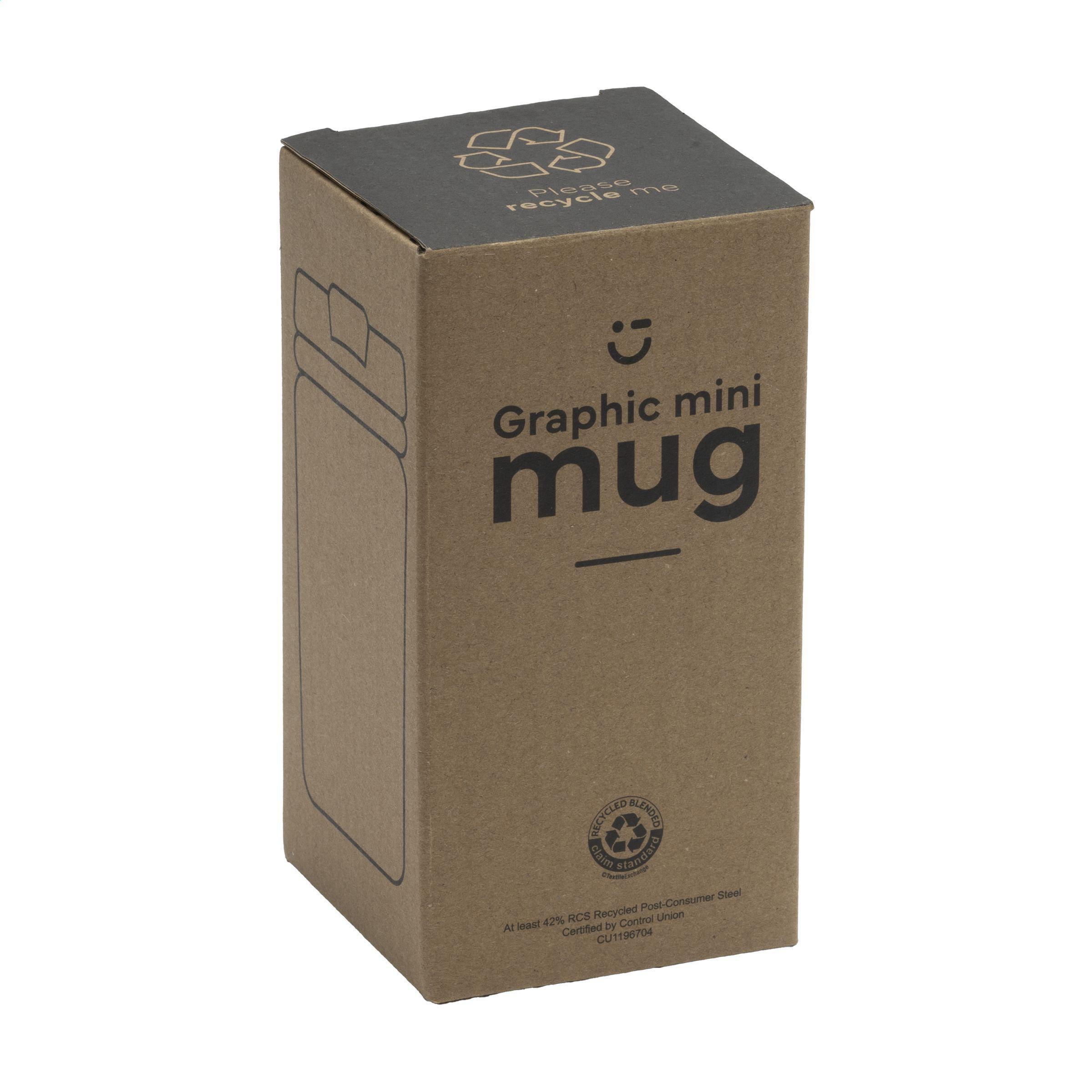 Graphic Mini Mug RCS Recycled Steel 250 ml Thermobecher