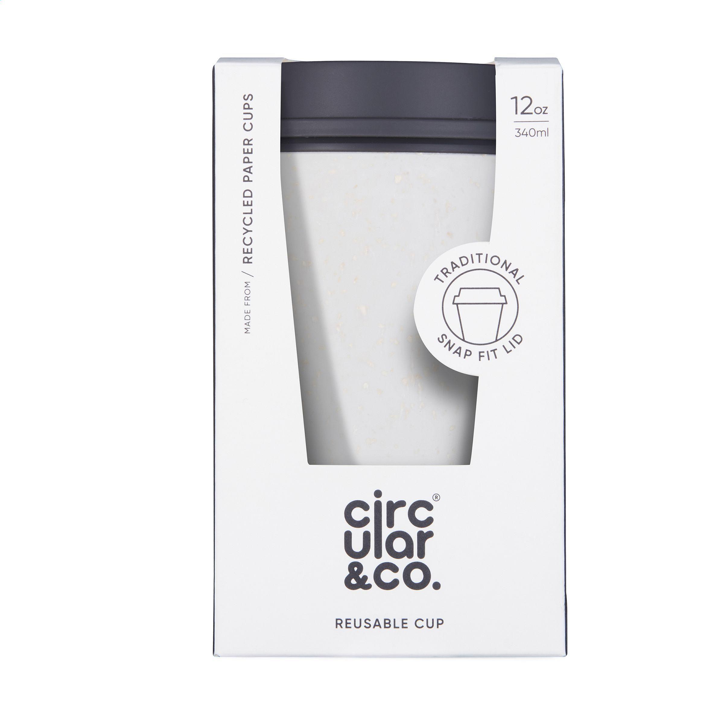 Circular&Co Recycled Now Cup Black Lid 340 ml Kaffeebecher
