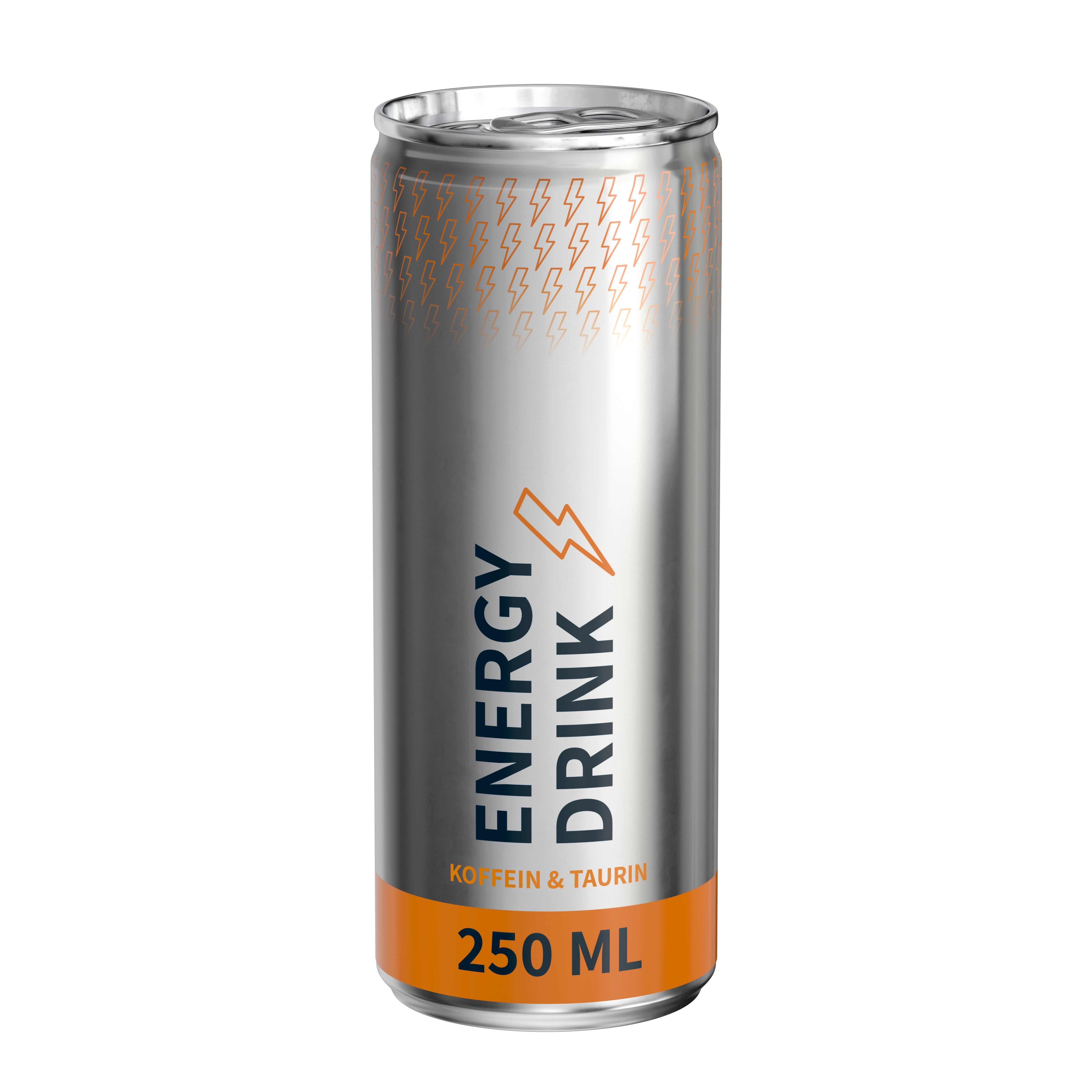 250 ml Energy Drink - Fullbody transparent (glänzend)