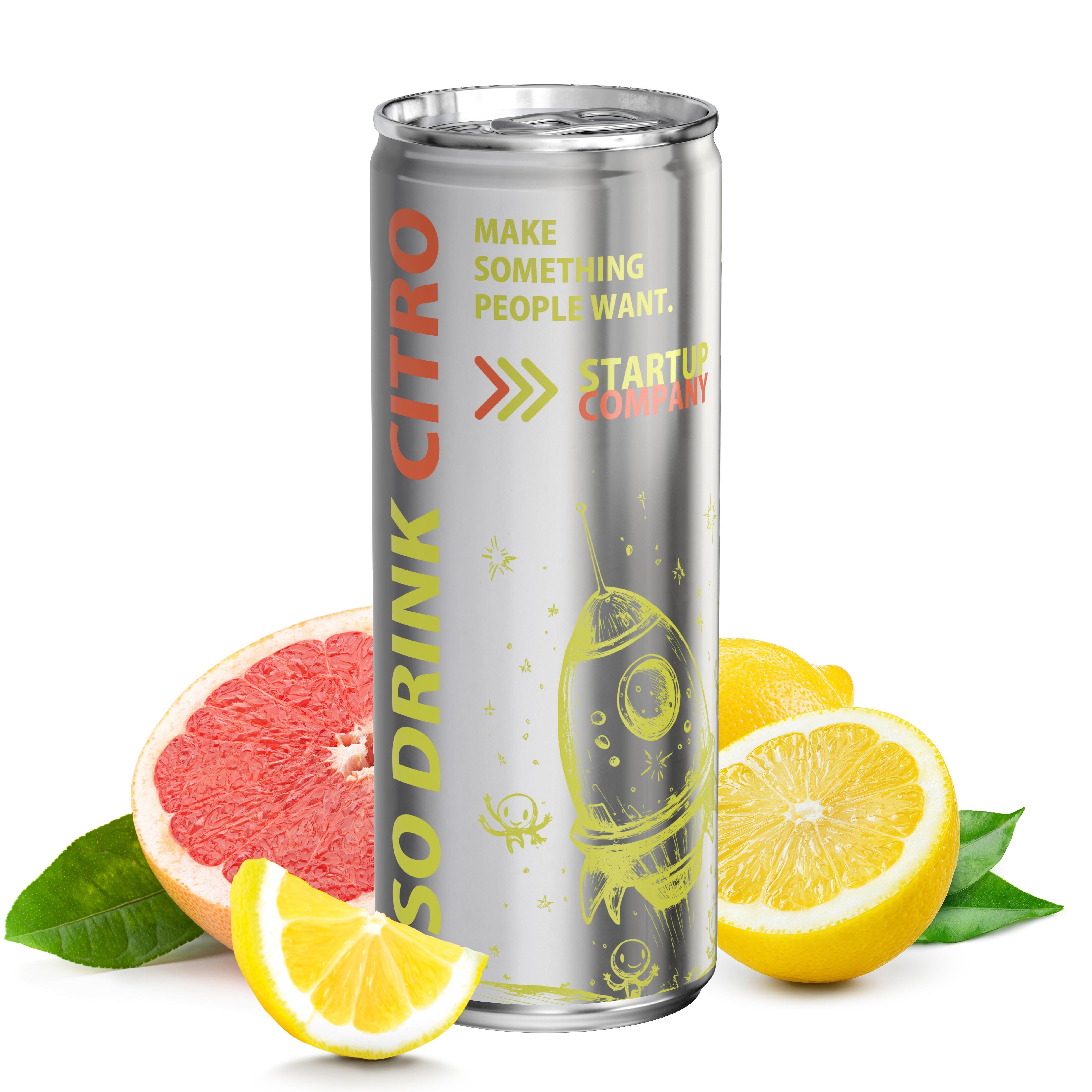 250 ml Iso Sports Drink Citro - Fullbody transparent (glänzend)
