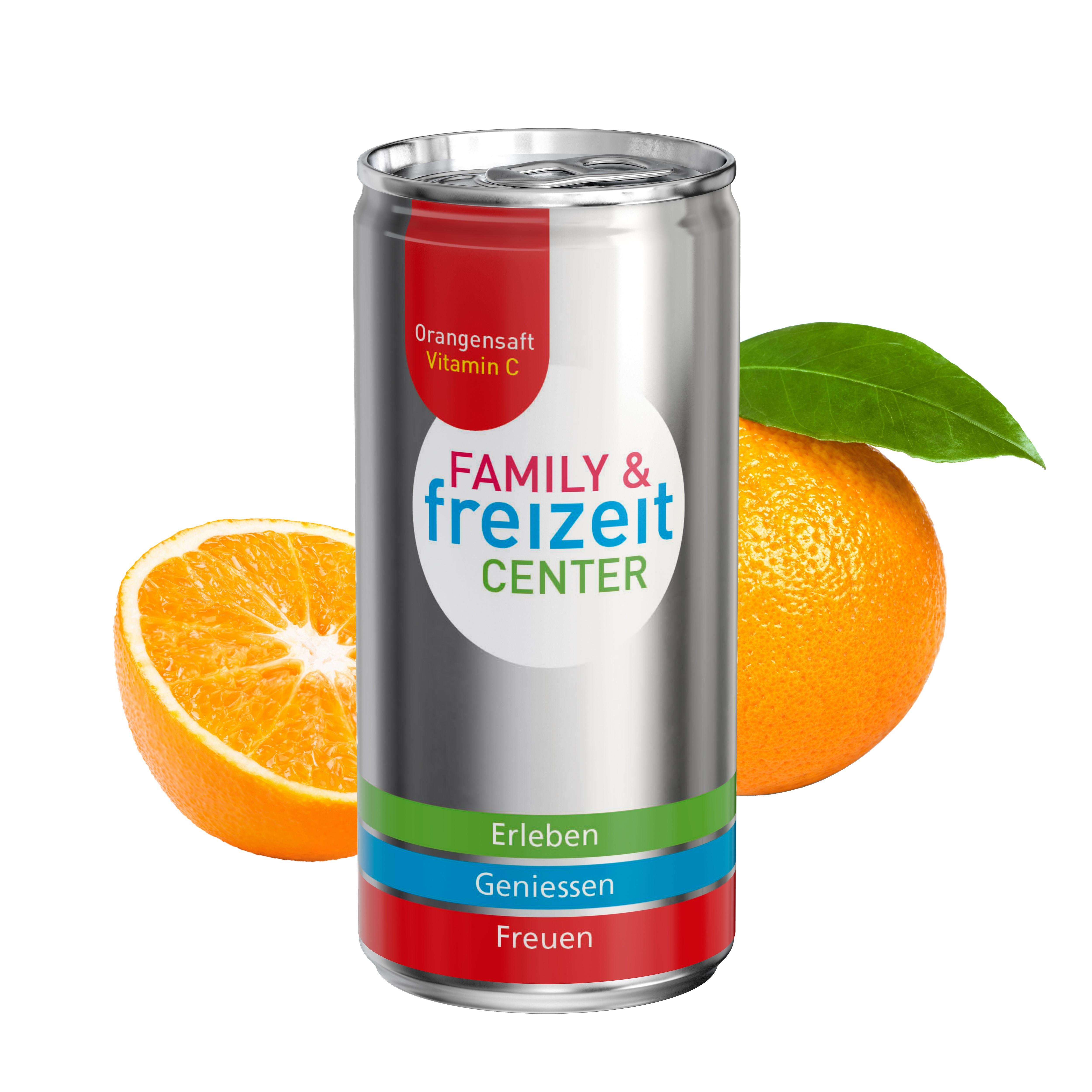 200 ml Orangensaft (Dose) - Fullbody transparent (glänzend)
