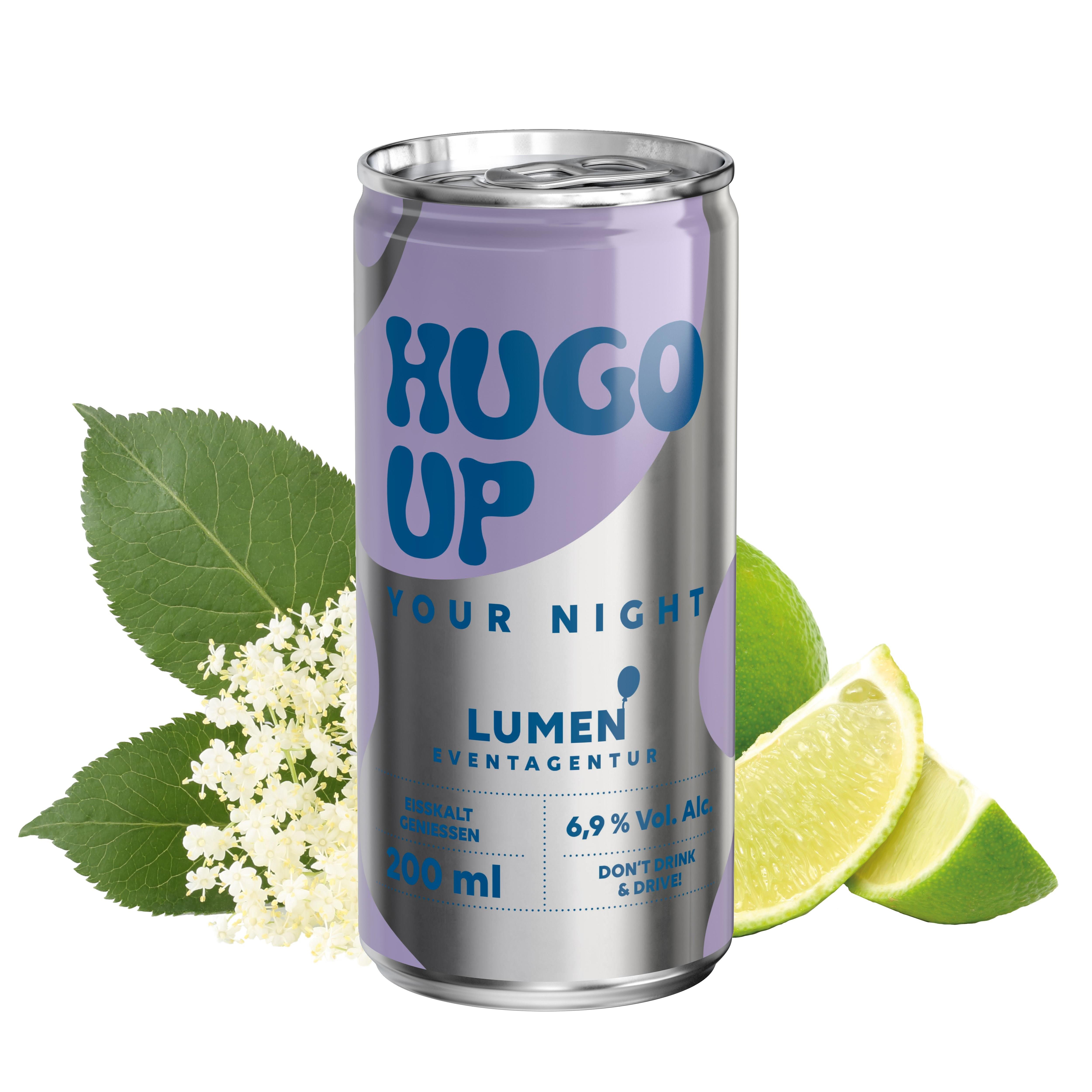 200 ml Hugo (Dose) - Fullbody transparent (glänzend)
