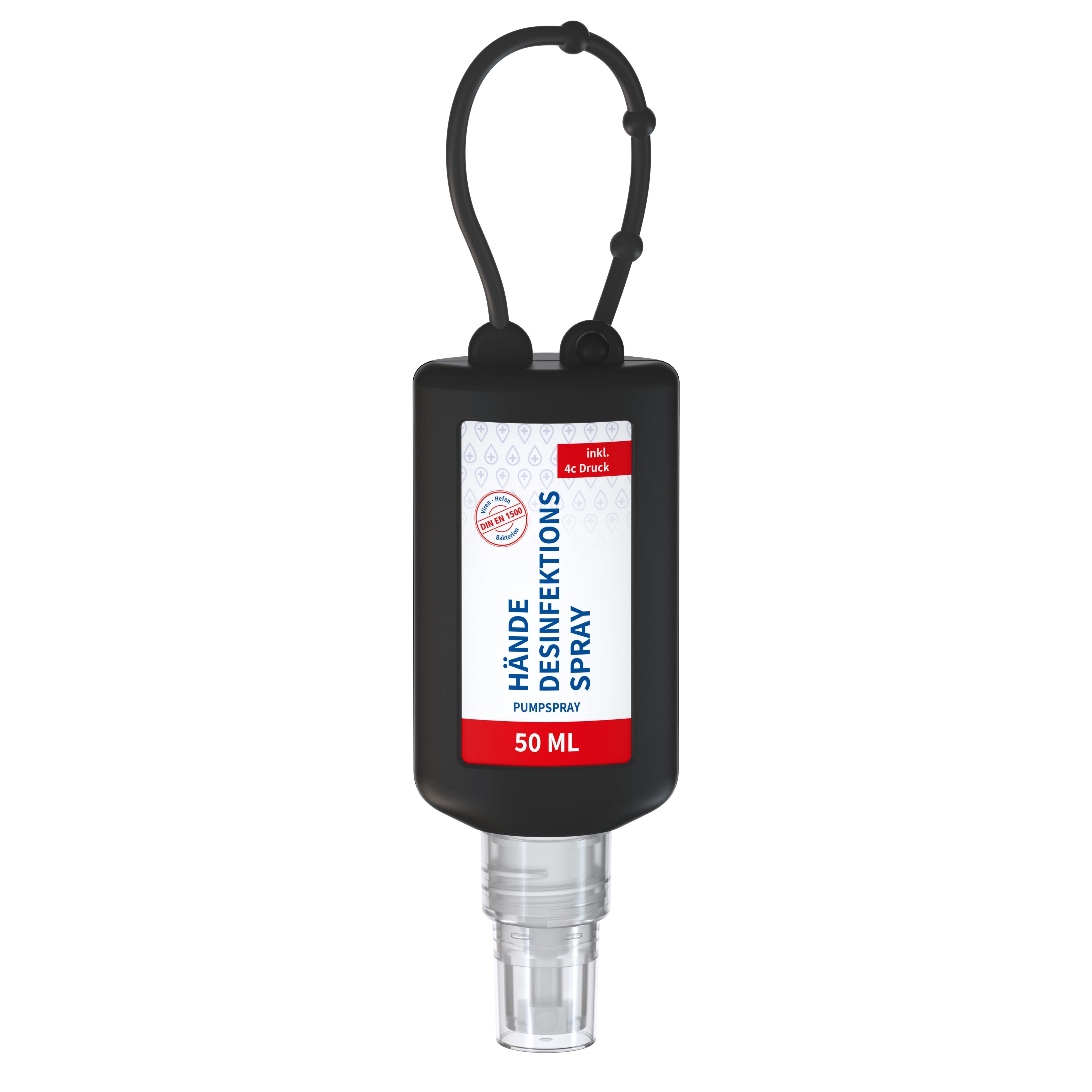 50 ml Bumper schwarz - Hände-Desinfektionsspray (DIN EN 1500) - Body Label