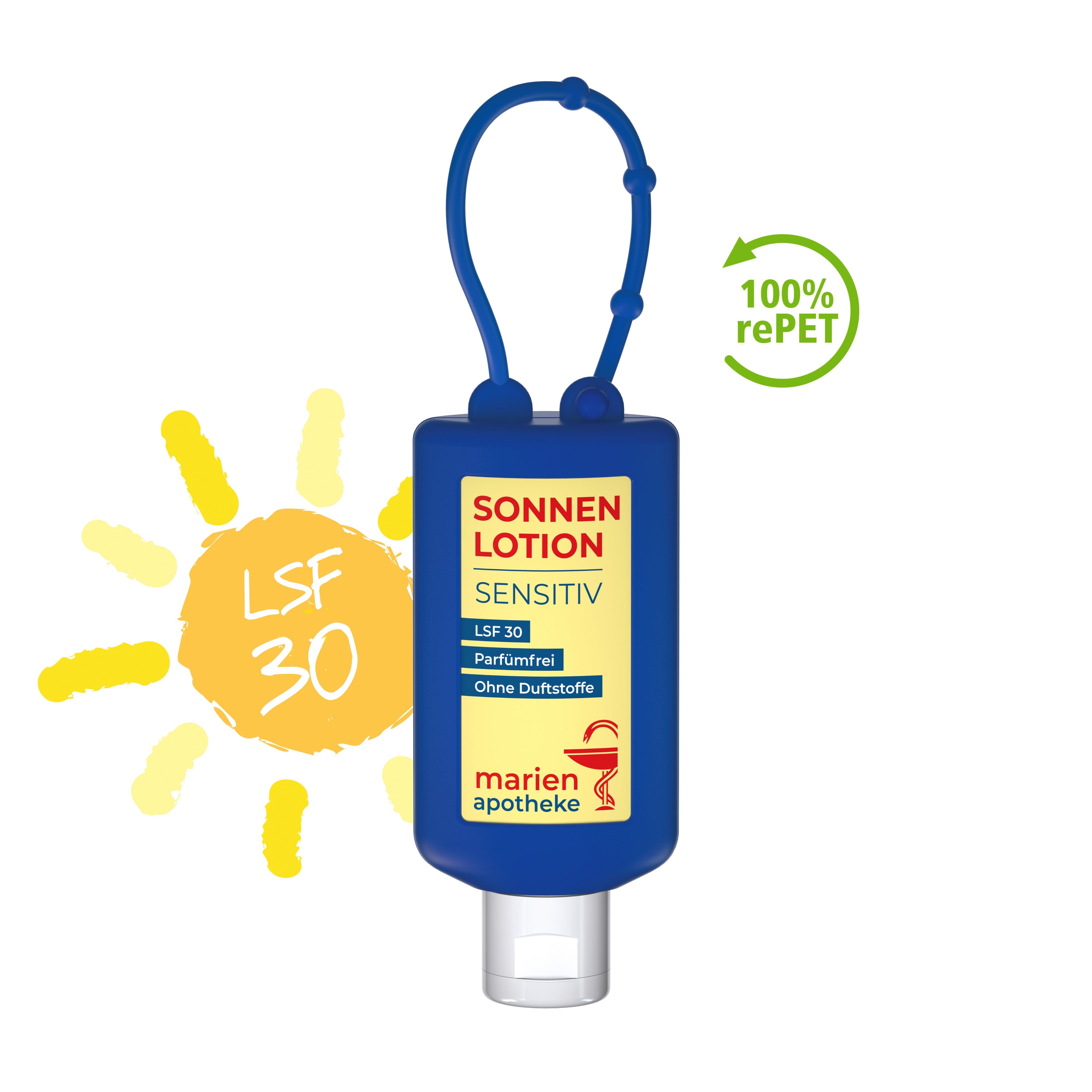 50 ml Bumper blau - Sonnenmilch LSF 30 (sensitiv) - Body Label