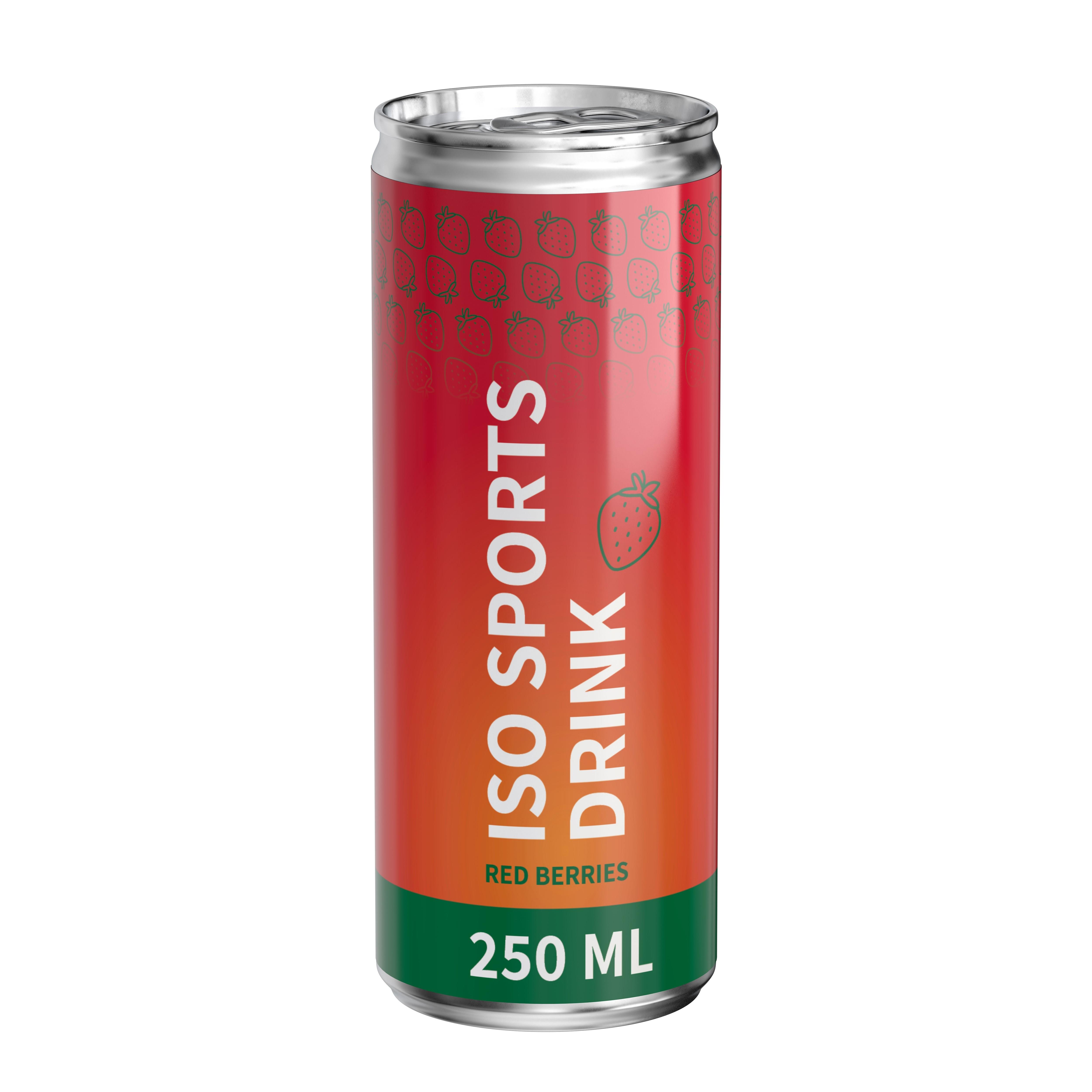 250 ml Iso Sports Drink Red Berries - Body Label