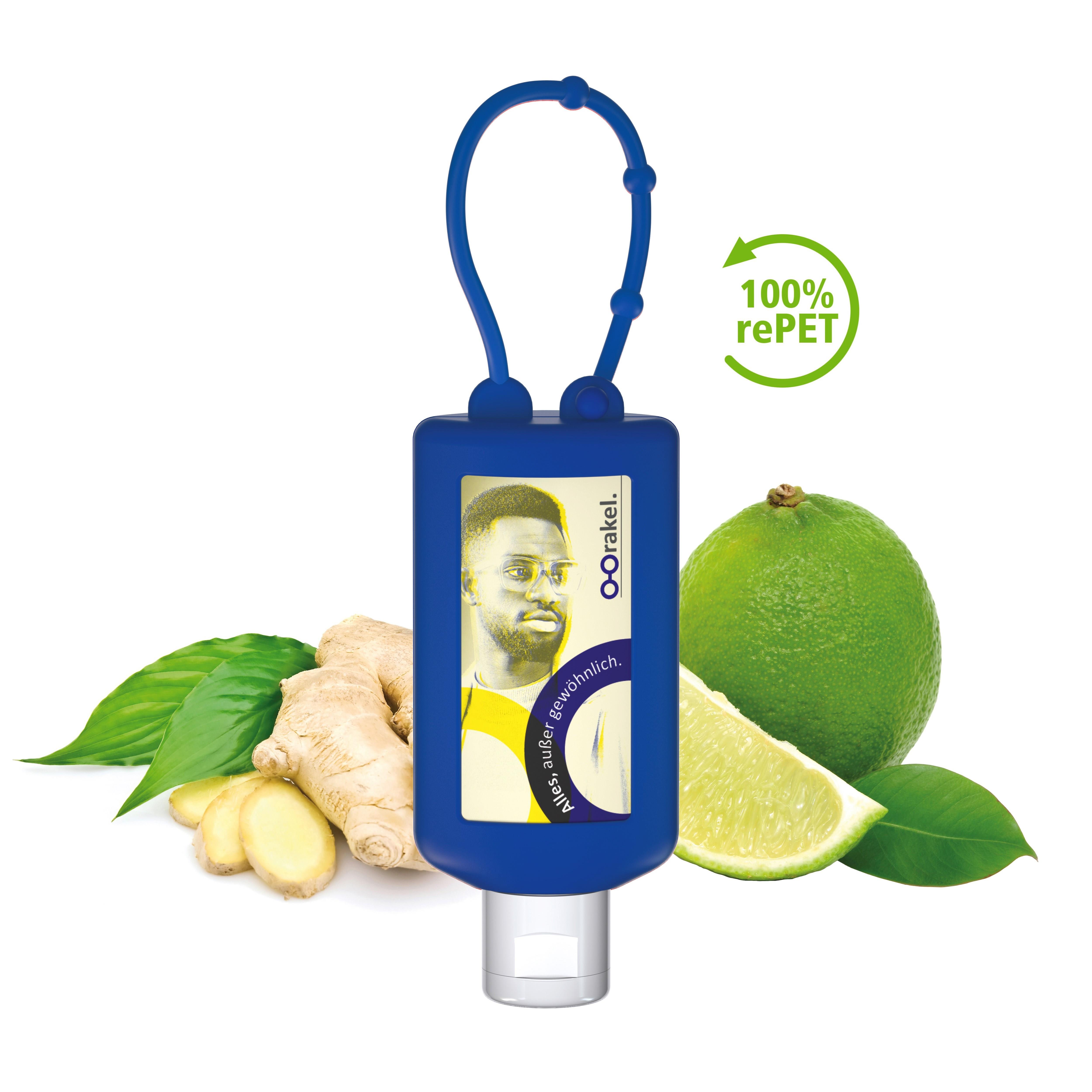 50 ml Bumper blau - Handbalsam ´Ingwer-Limette´ - Body Label